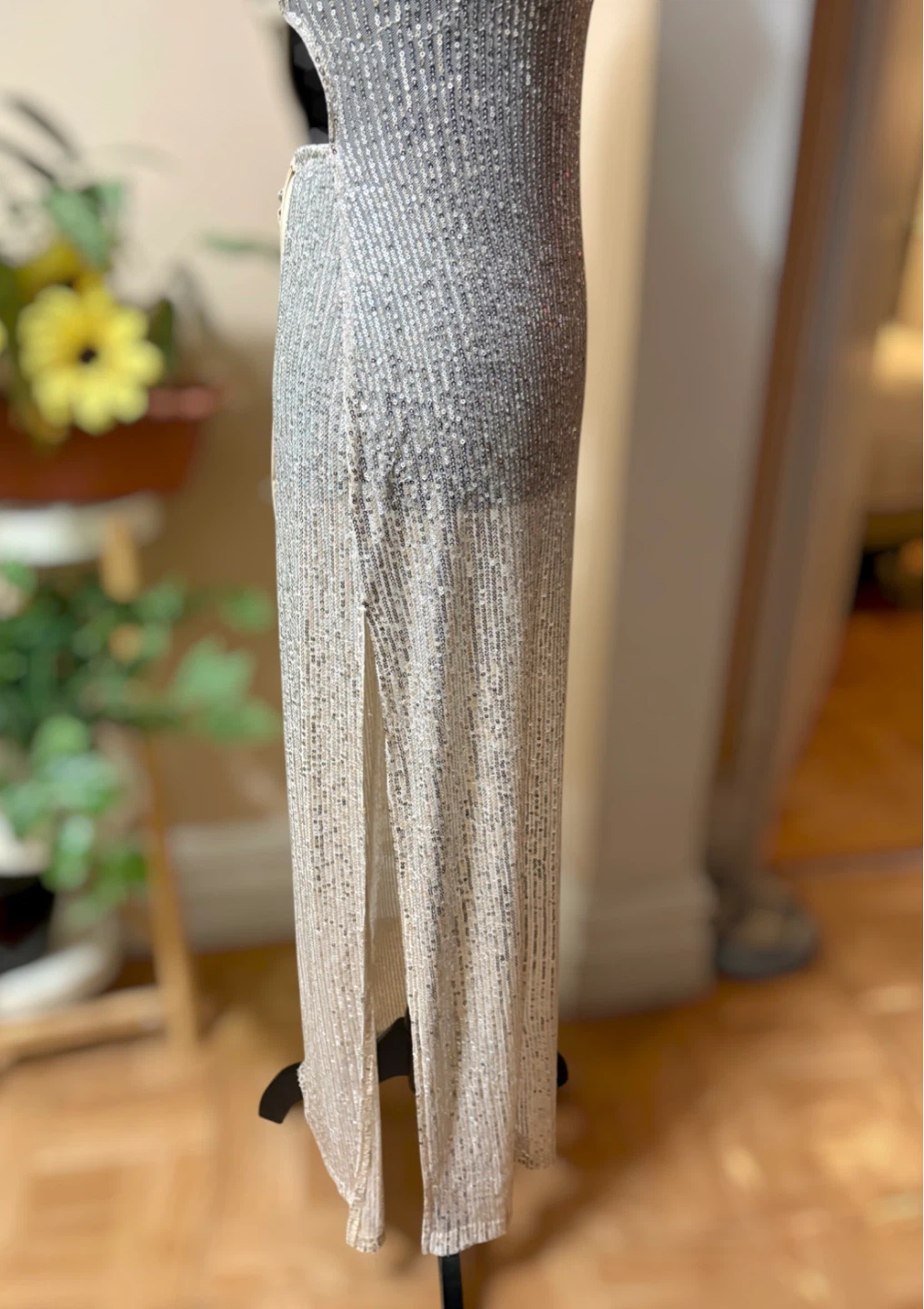 Sequin Halter Neck Maxi Dress - photo 3