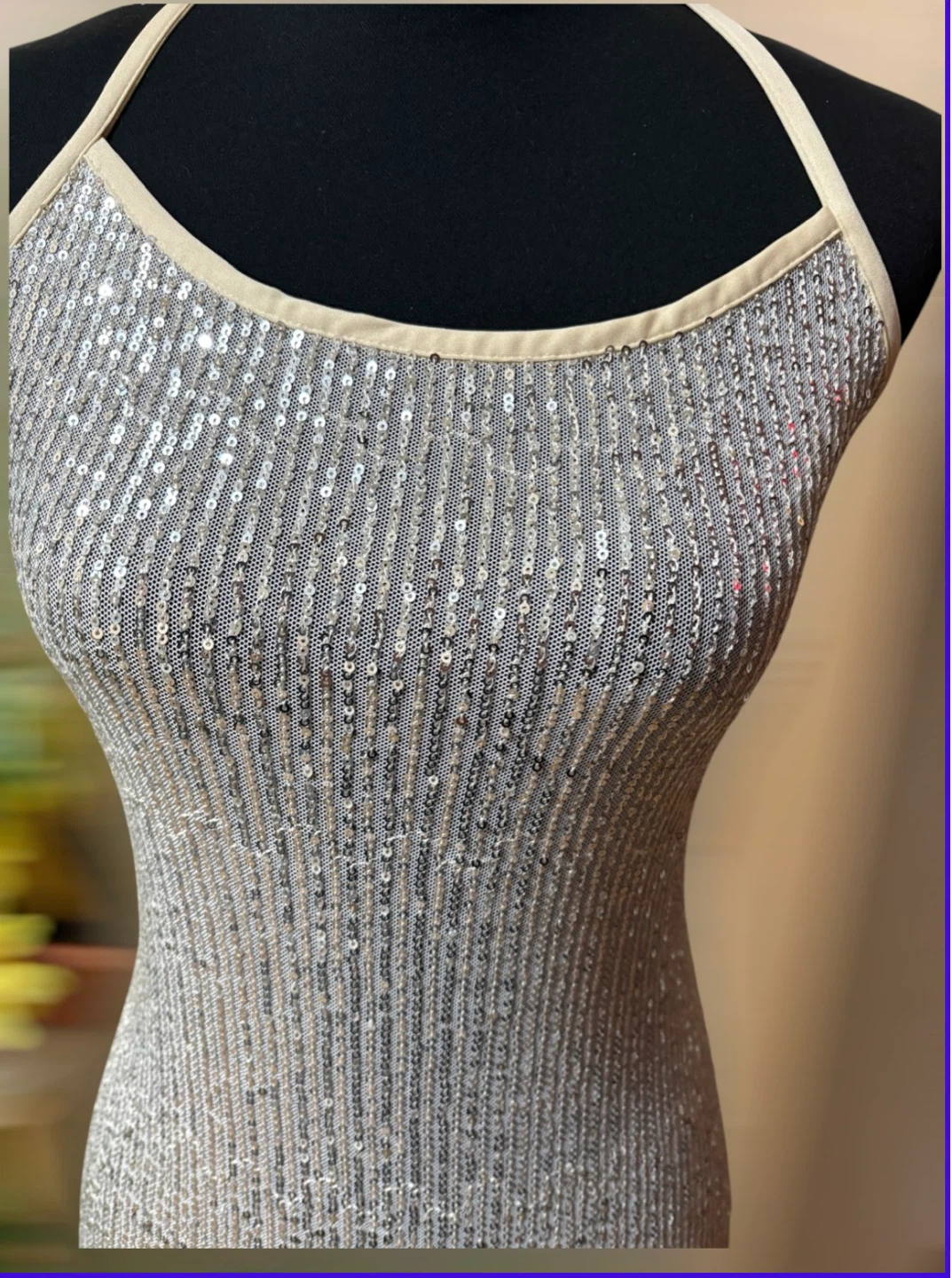 Sequin Halter Neck Maxi Dress - photo 5