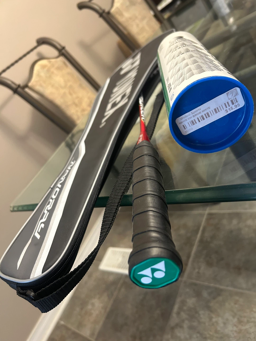 Yonex NanoRay Excel (NR-EXCEL) Silver Red Badminton Racket - photo 3