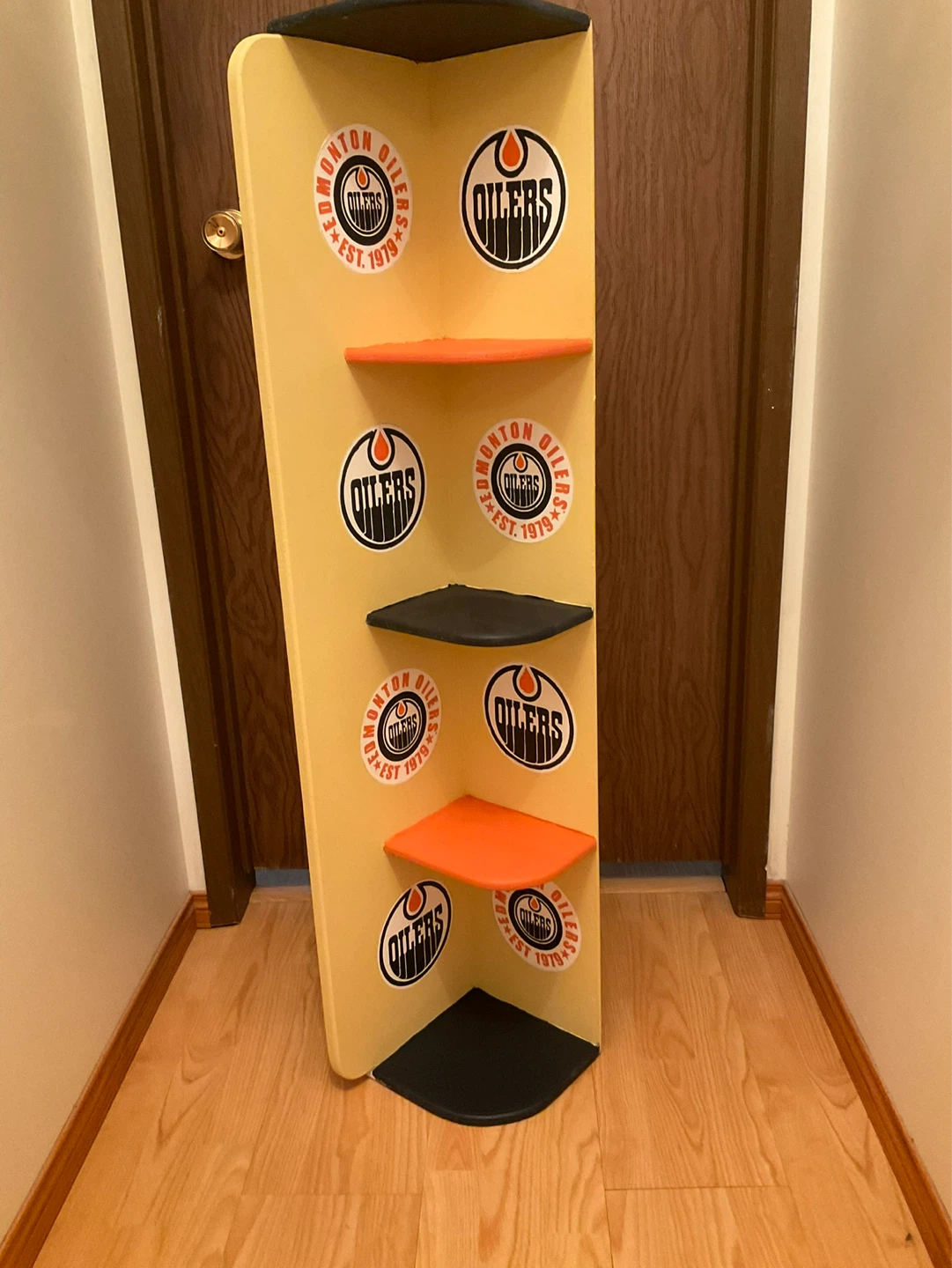 Edmonton Oilers Corner Shelf Unit