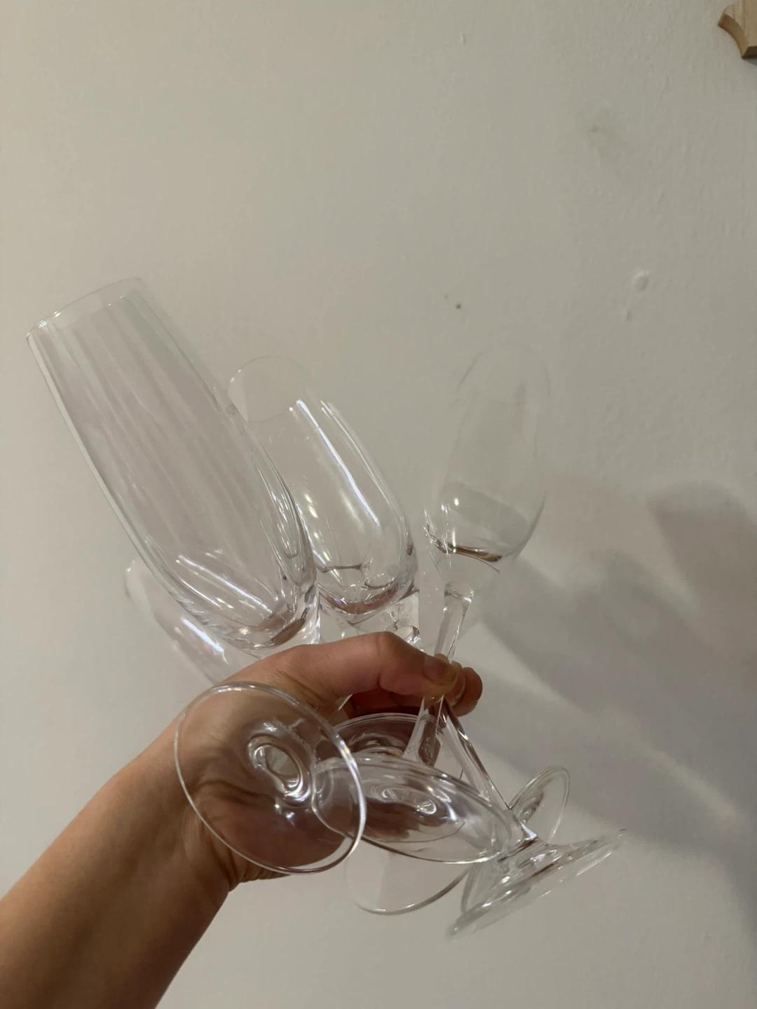 Set of 5  Clear Champagne Flutes - photo 2
