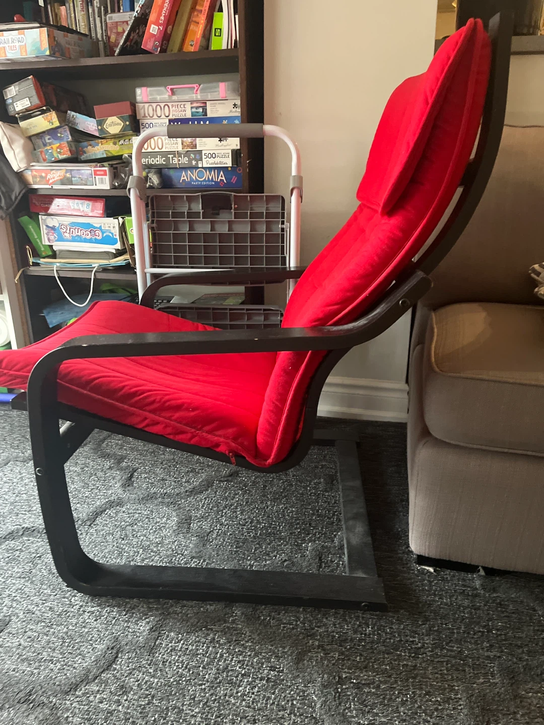 Red Accent Chair - photo 3