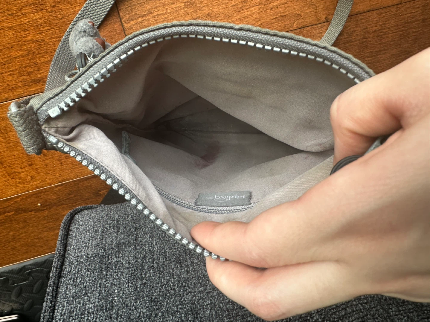 Kipling Crossbody Bag - Grey - photo 3