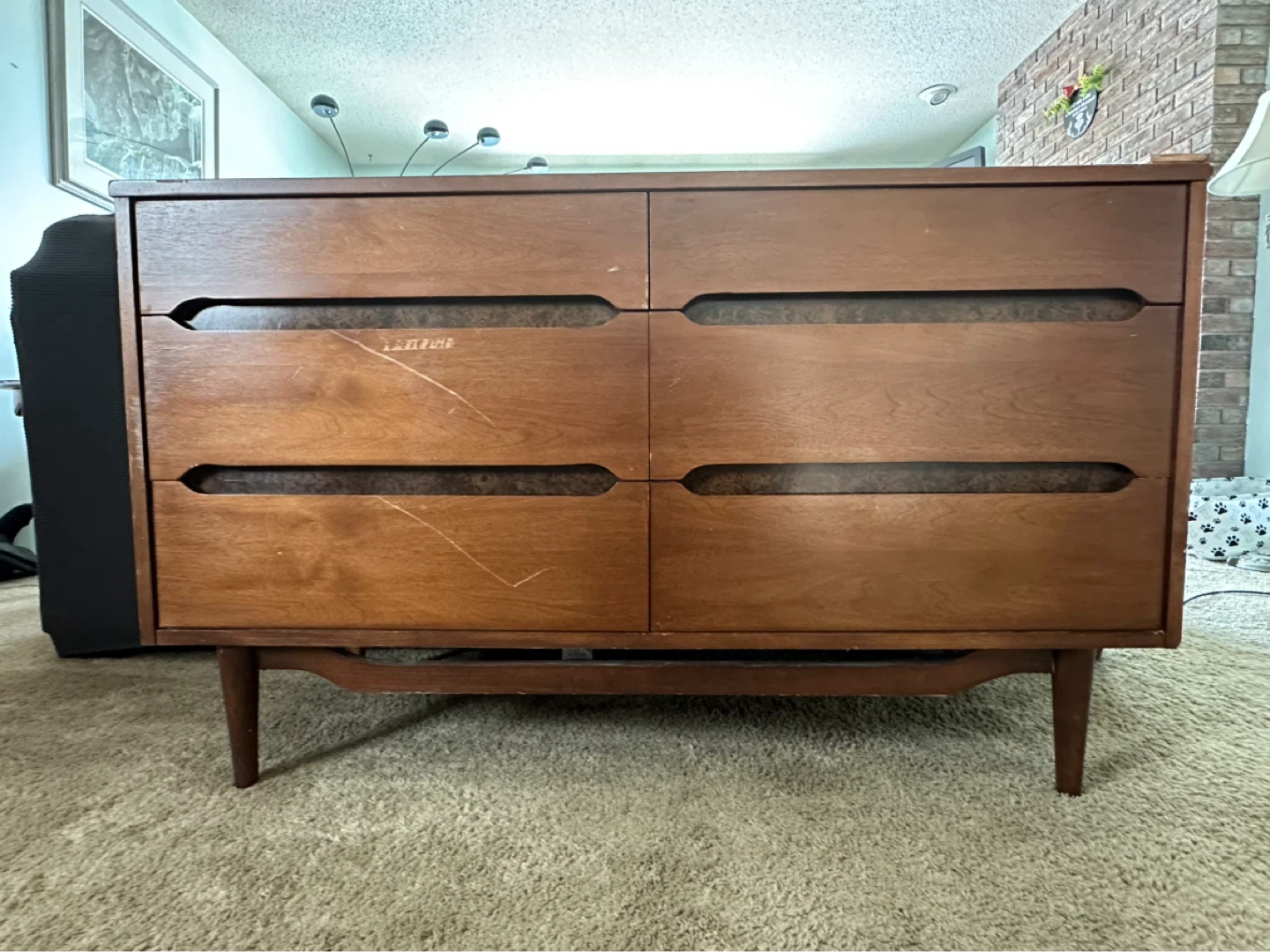 Kroehler Mid-Century 6 Drawer Dresser - photo 2
