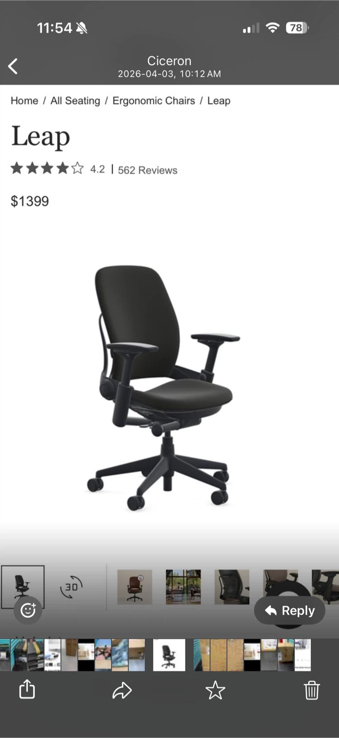 Steelcase Leap Ergonomic Chair - photo 4