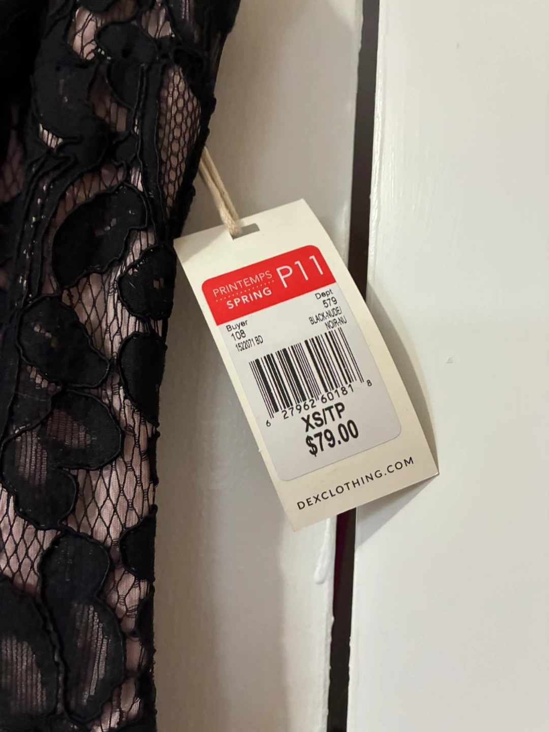 DEX CLOTHING Black Lace Dress Size XS/TP - photo 2