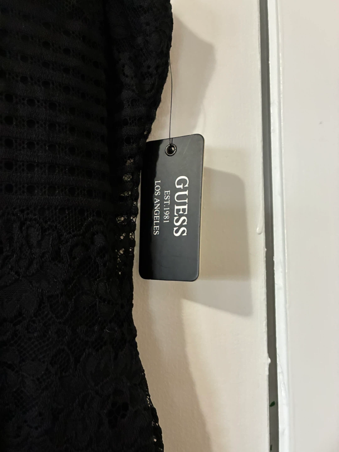 Guess Black Lace Striped Halter Neck Dress Size 2 - photo 3