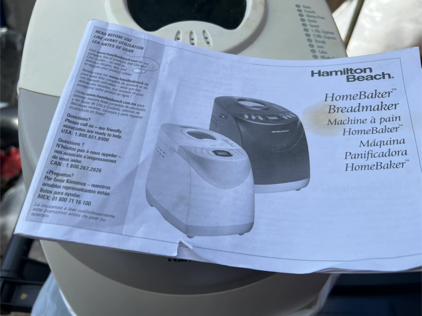 Hamilton Beach HomeBaker Breadmaker - photo 2
