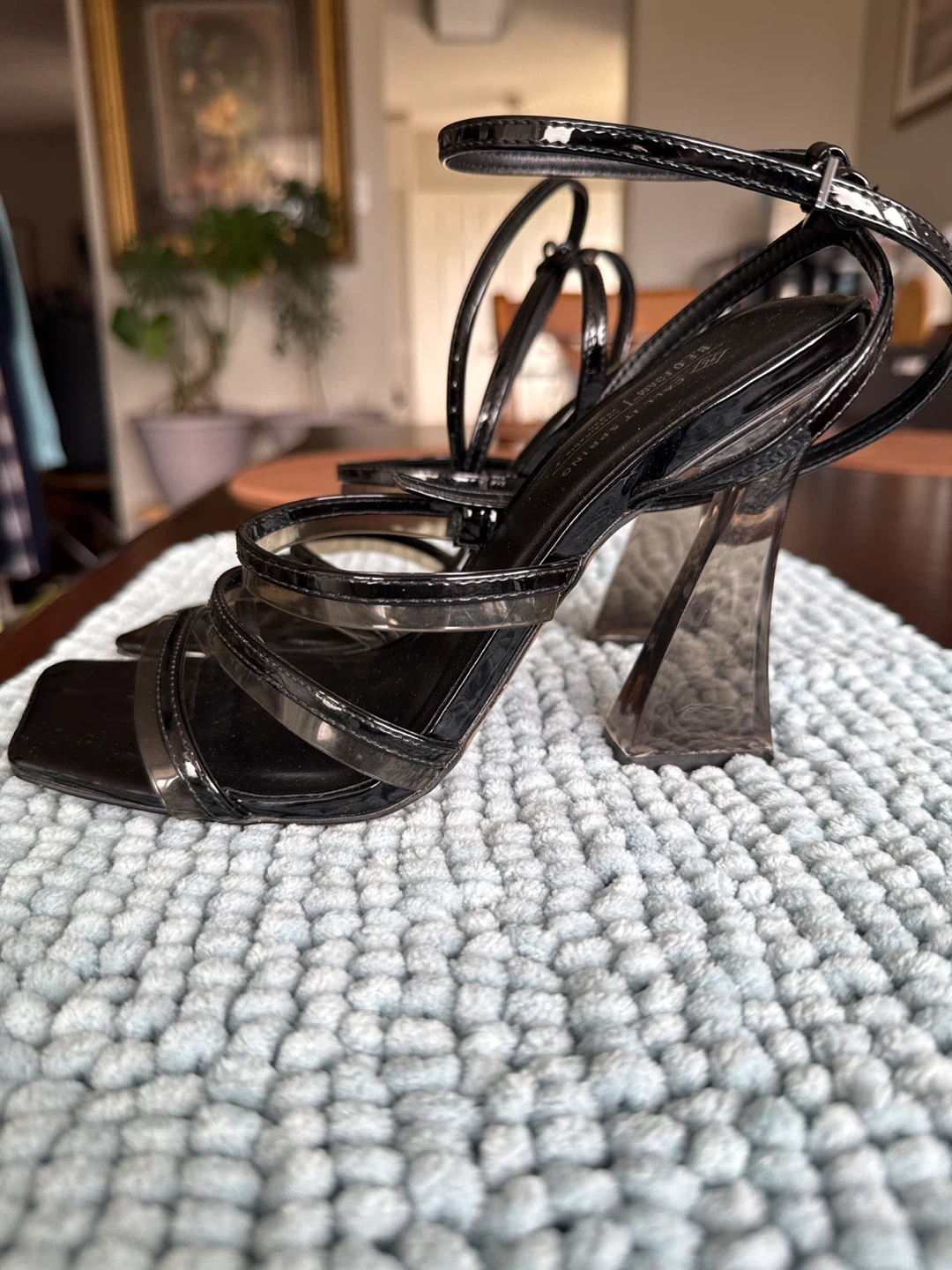 CALL IT SPRING Black Strappy Heels - photo 2