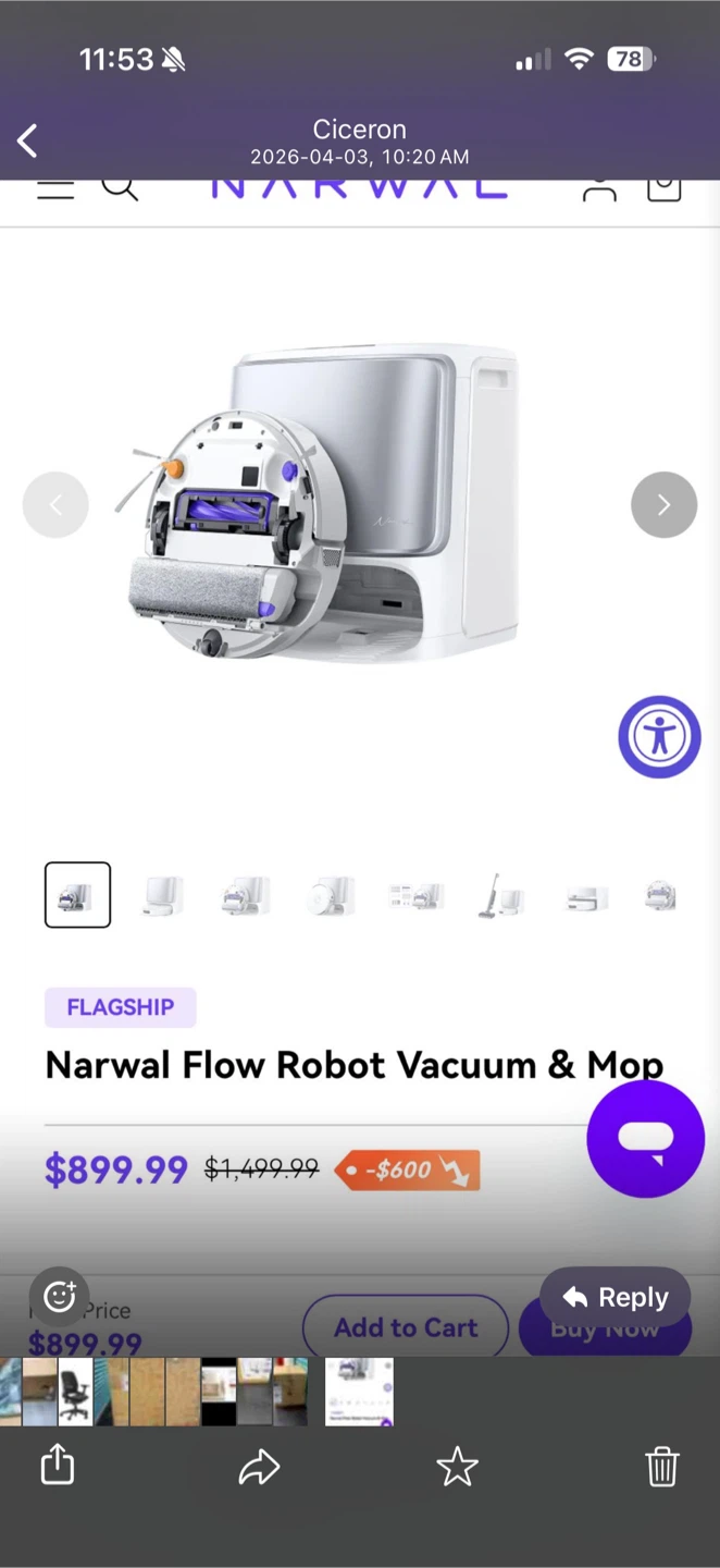 Narwal Flow Robot Vacuum & Mop - photo 4