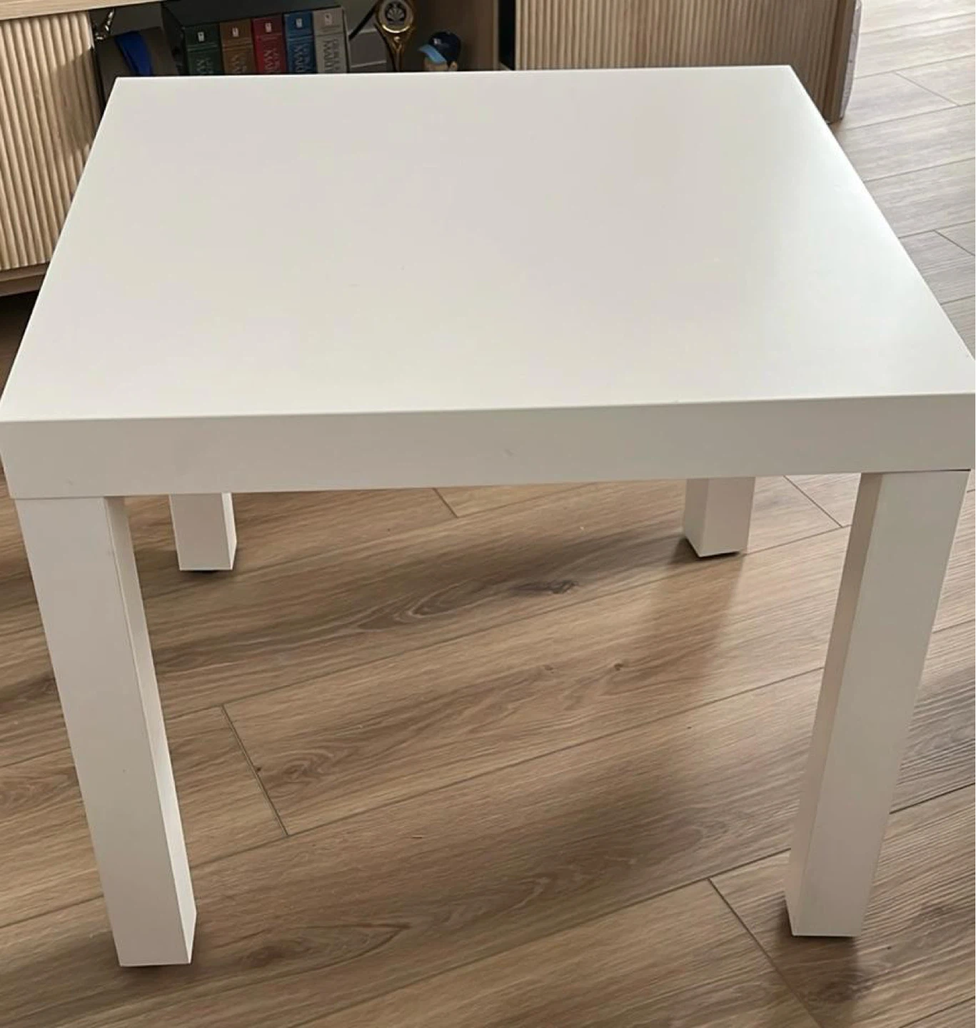 White Square Side Table -2