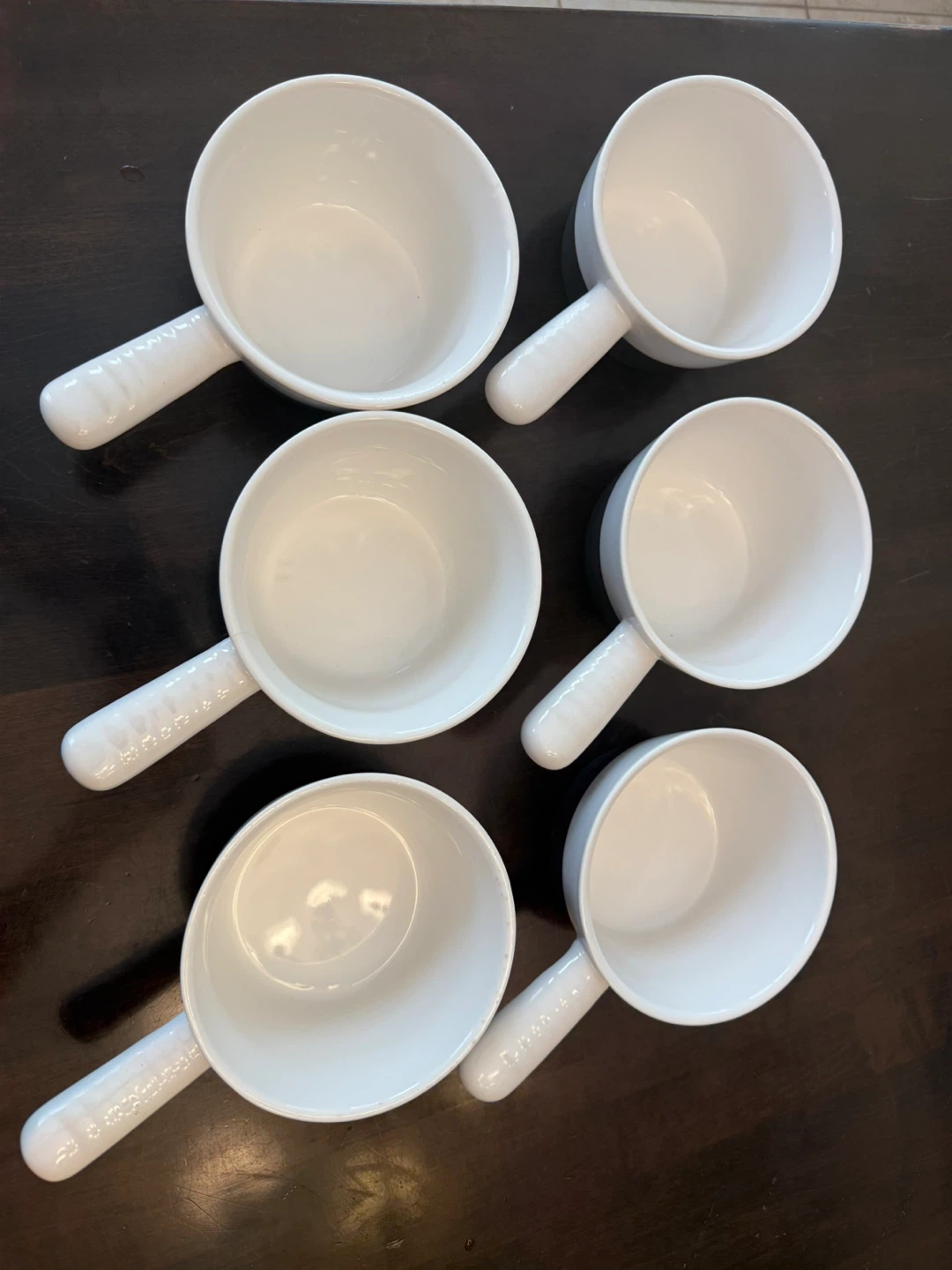 Ceramics French onion Soup Bowls with Handles (Set of 6)