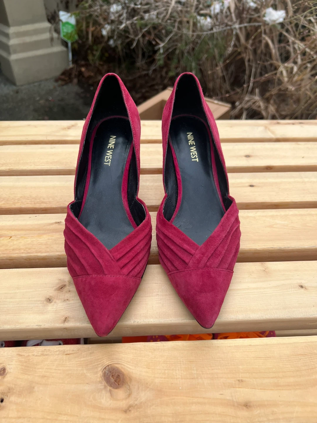 NINE WEST Suede Heels - Magenta - photo 2