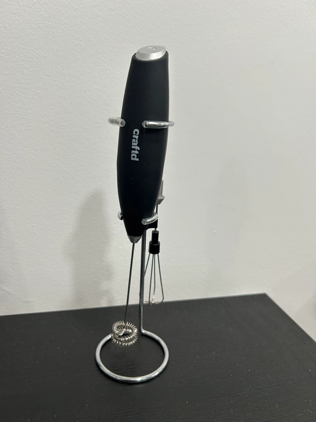 Craftd Handheld Milk Frother with Whisk Attachment