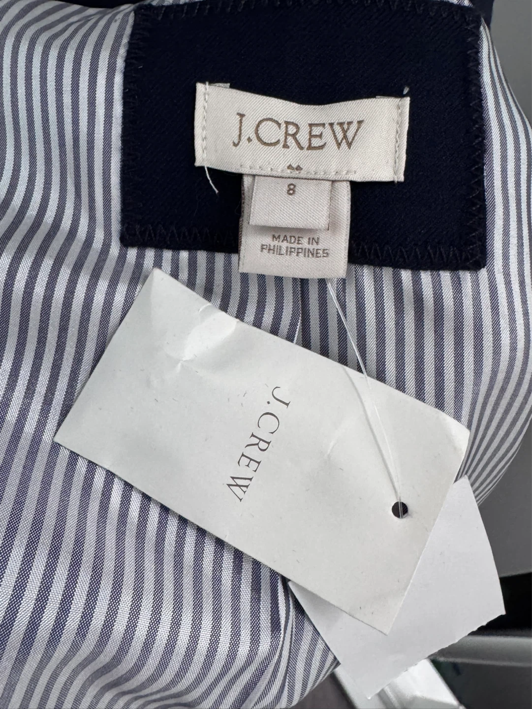 J. Crew Navy Blazer Women's Size 8 - photo 3
