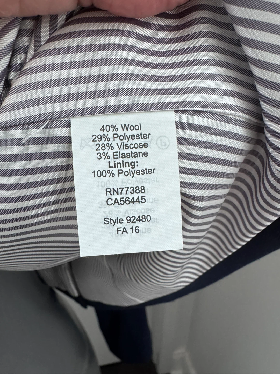 J. Crew Navy Blazer Women's Size 8 - photo 4