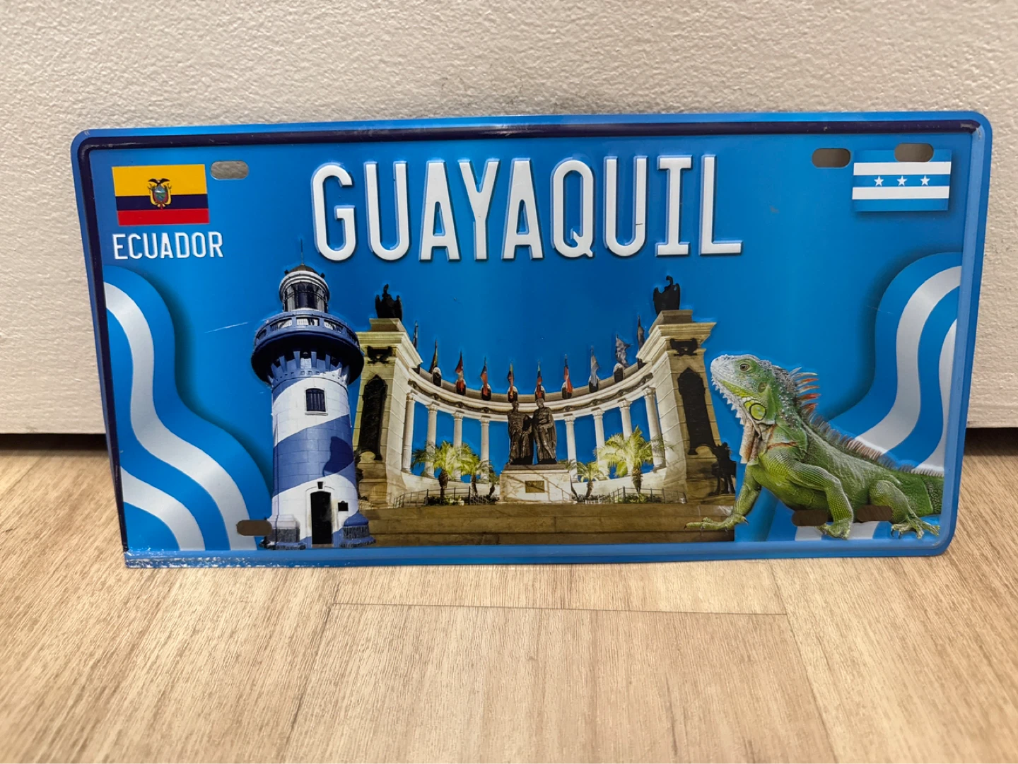 Guayaquil Ecuador Souvenir License Plate