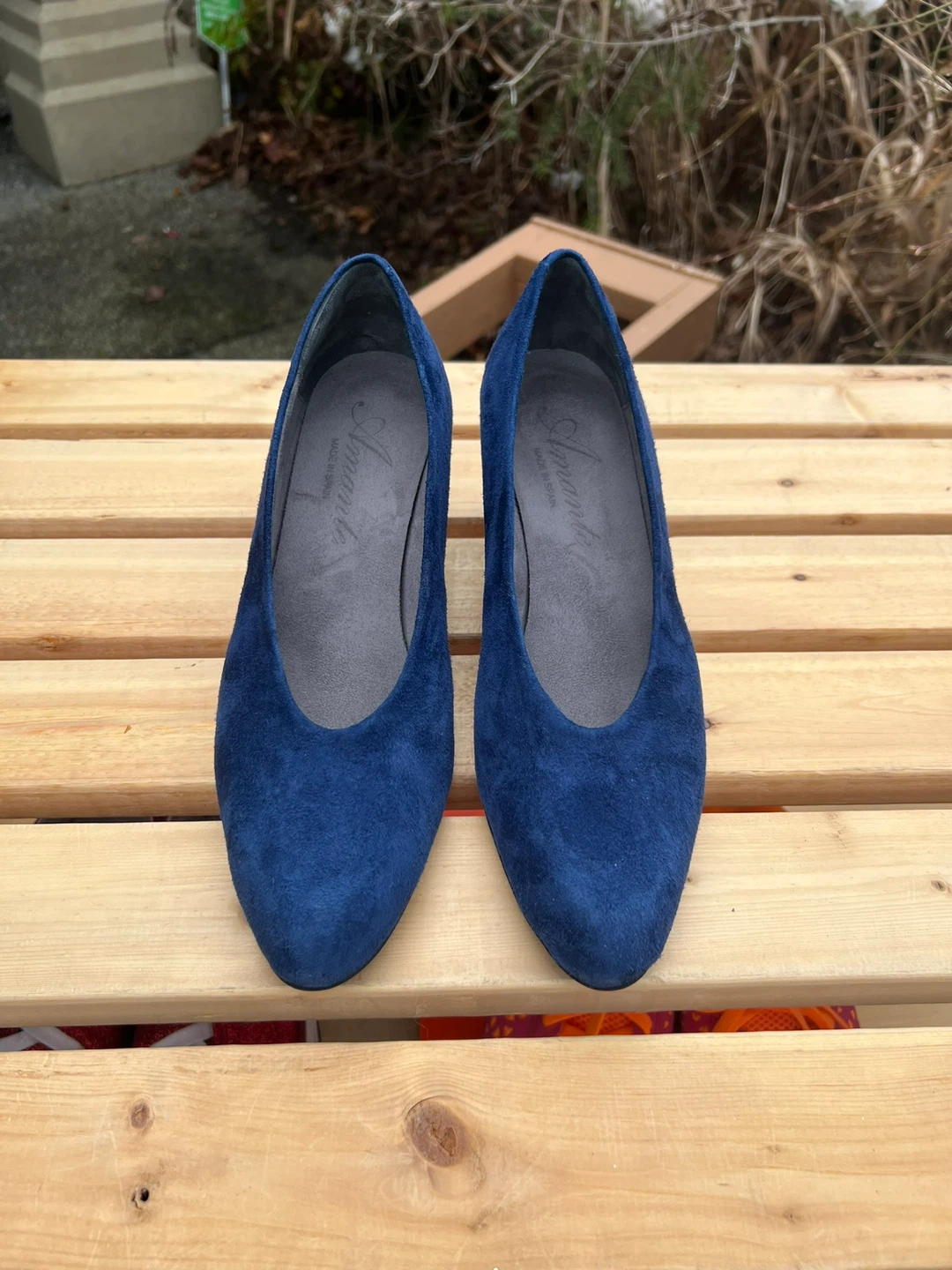 Suede Heels - Blue - photo 2