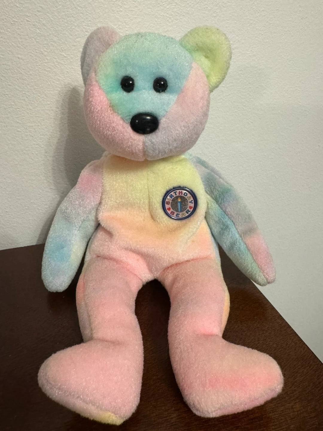 Ty Beanie Baby "Birthday Bear" Collectible Plush