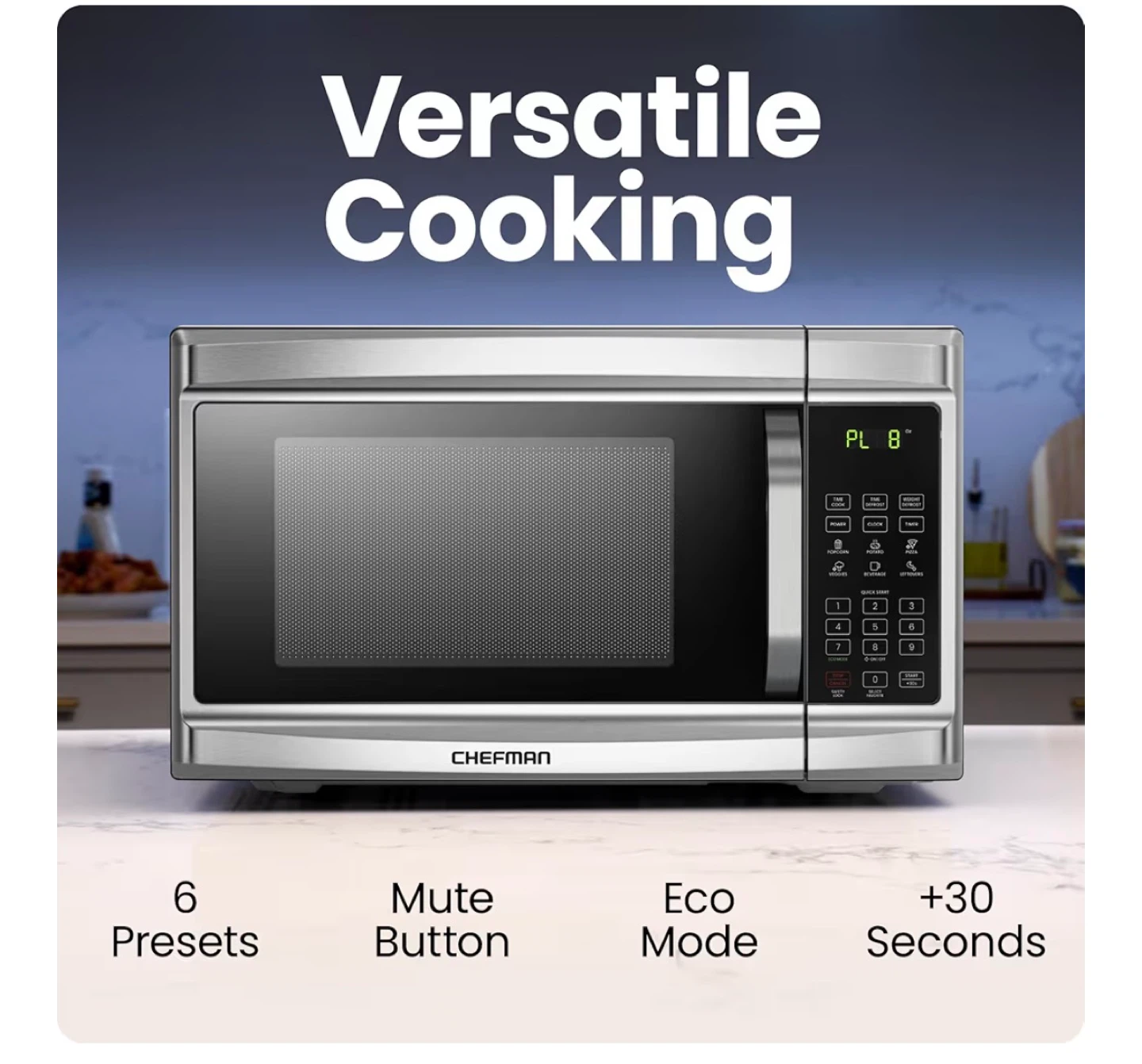 Chefman Stainless Steel Microwave - photo 2