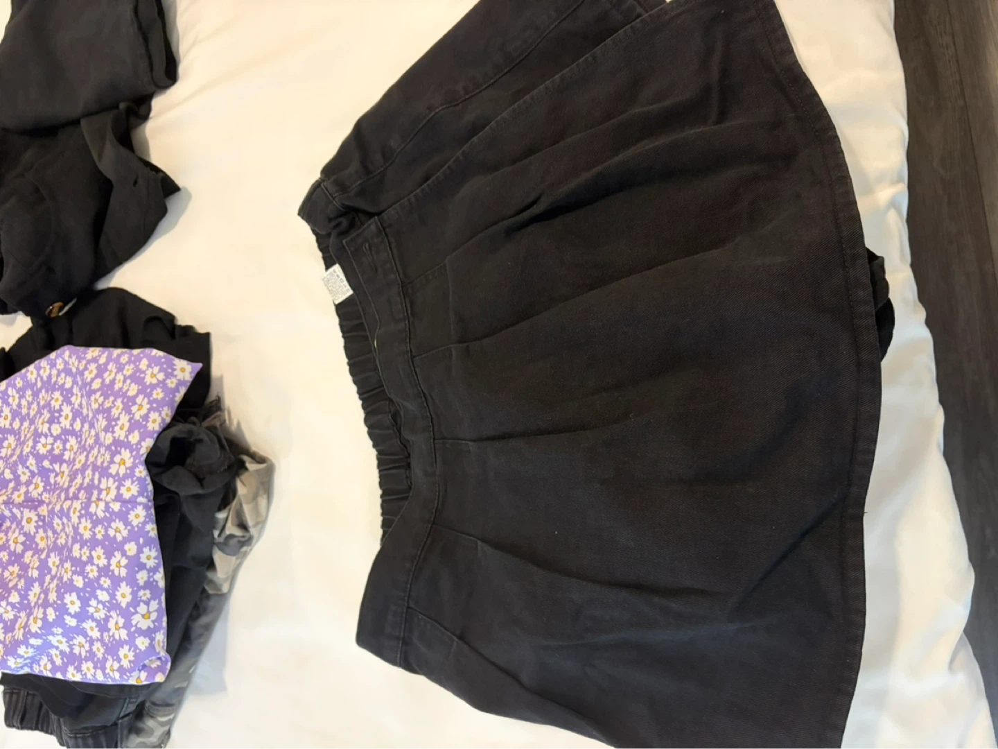 3XL floral skirt and black denim skort - photo 2