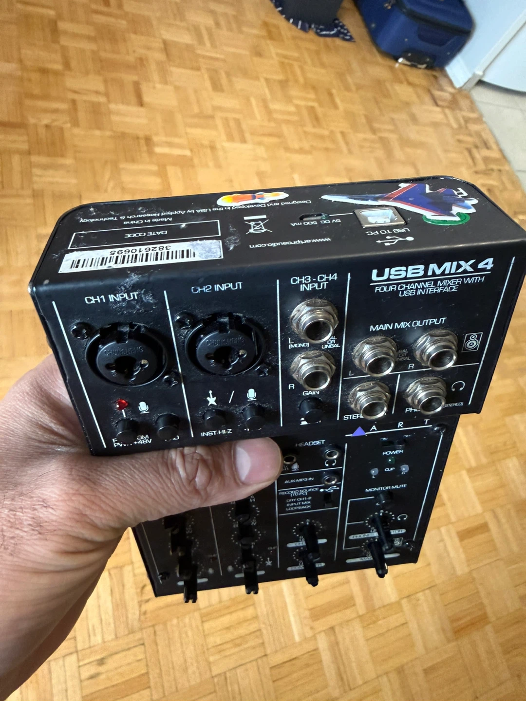 ART USB MIX 4 Four Channel USB Audio Mixer