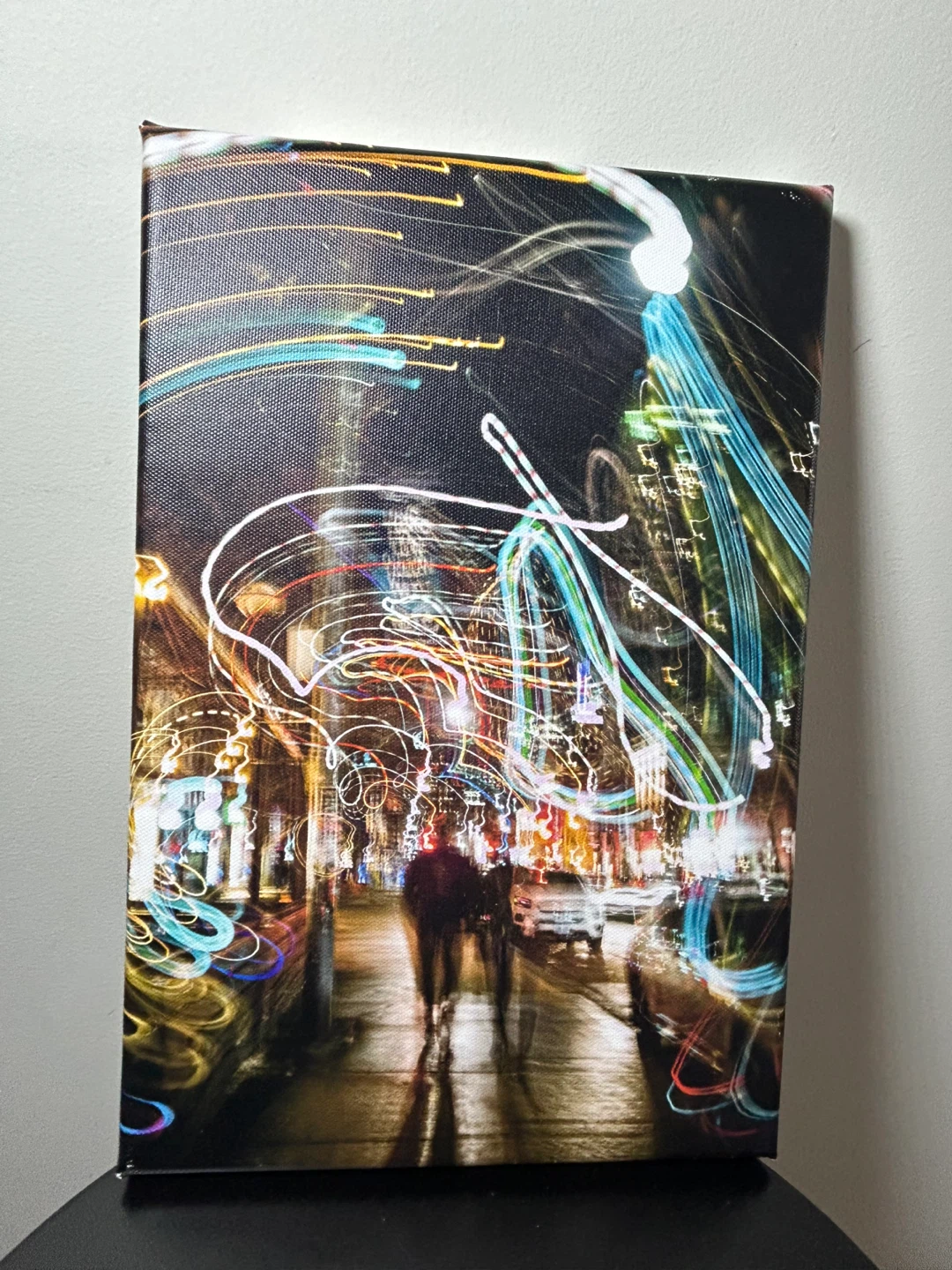 Canvas Print - City Lights Street Art Sold By Artist