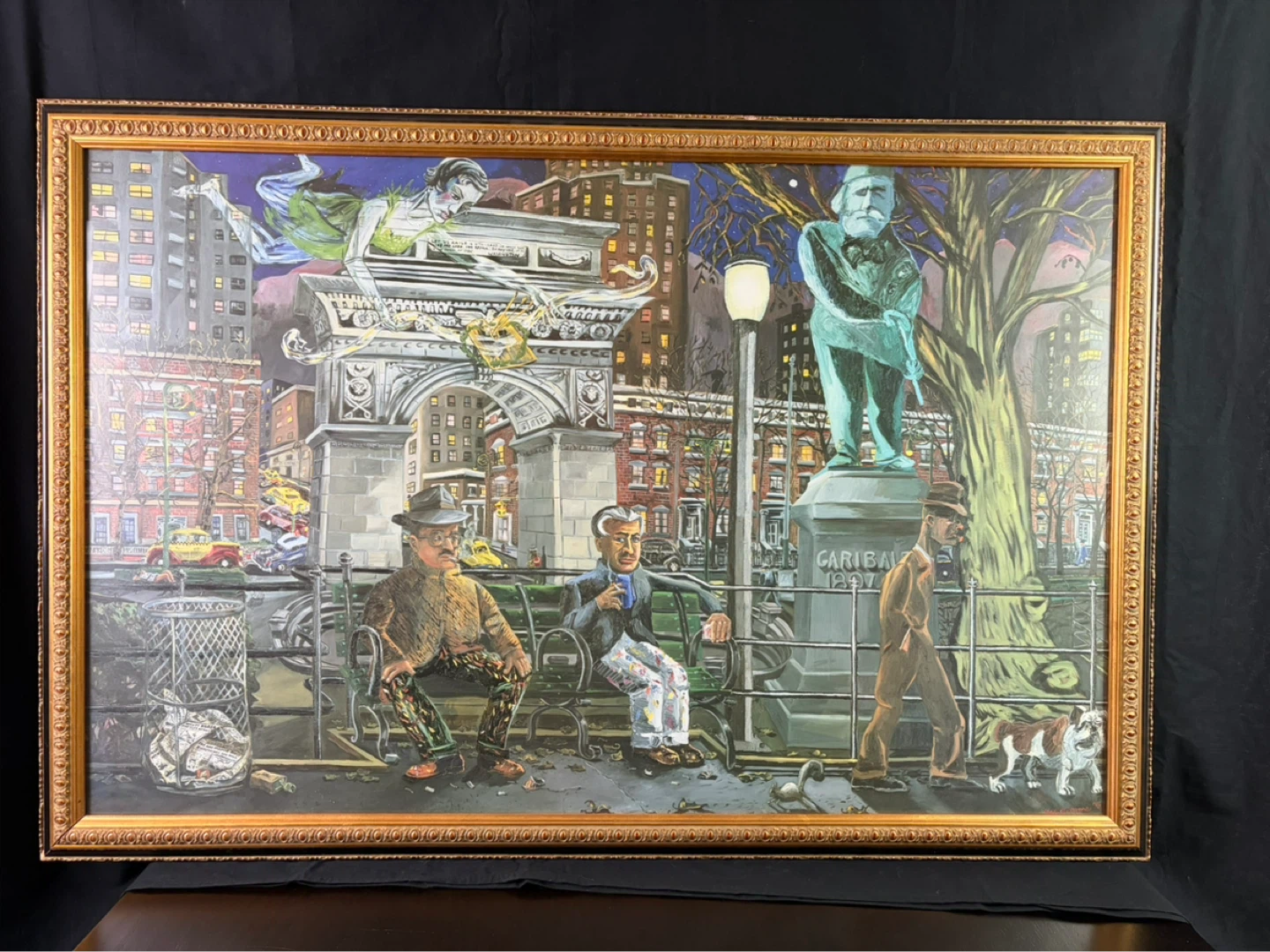 RED GROOMS “Chance Encounter at 3 A.M.” Framed Artwork.