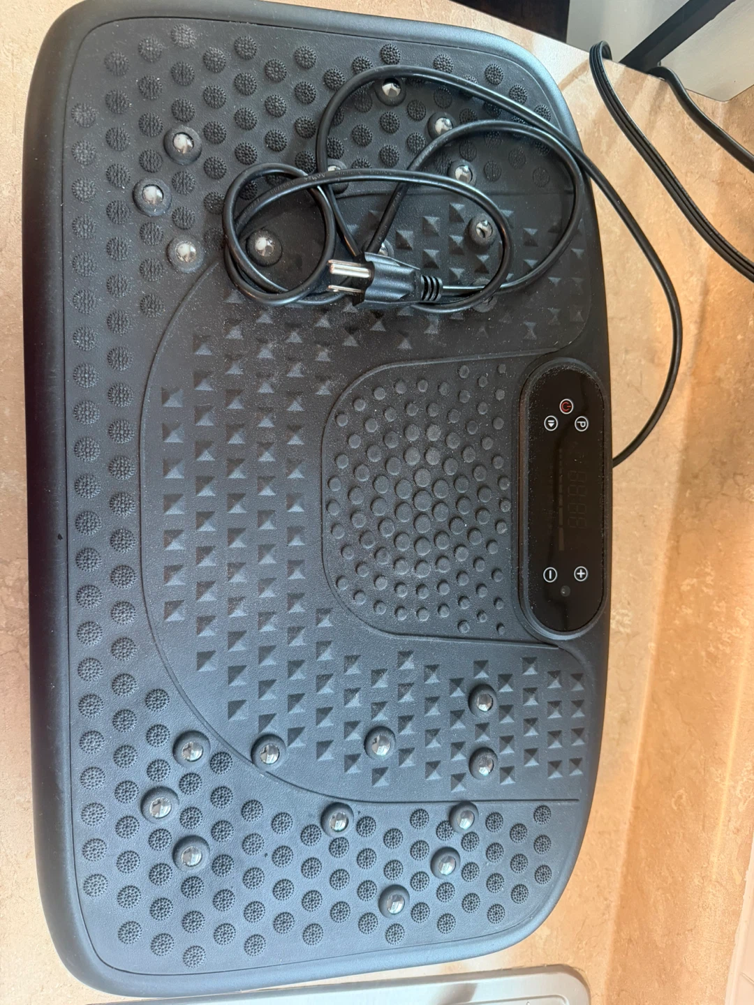 Black Vibration Plate Massager