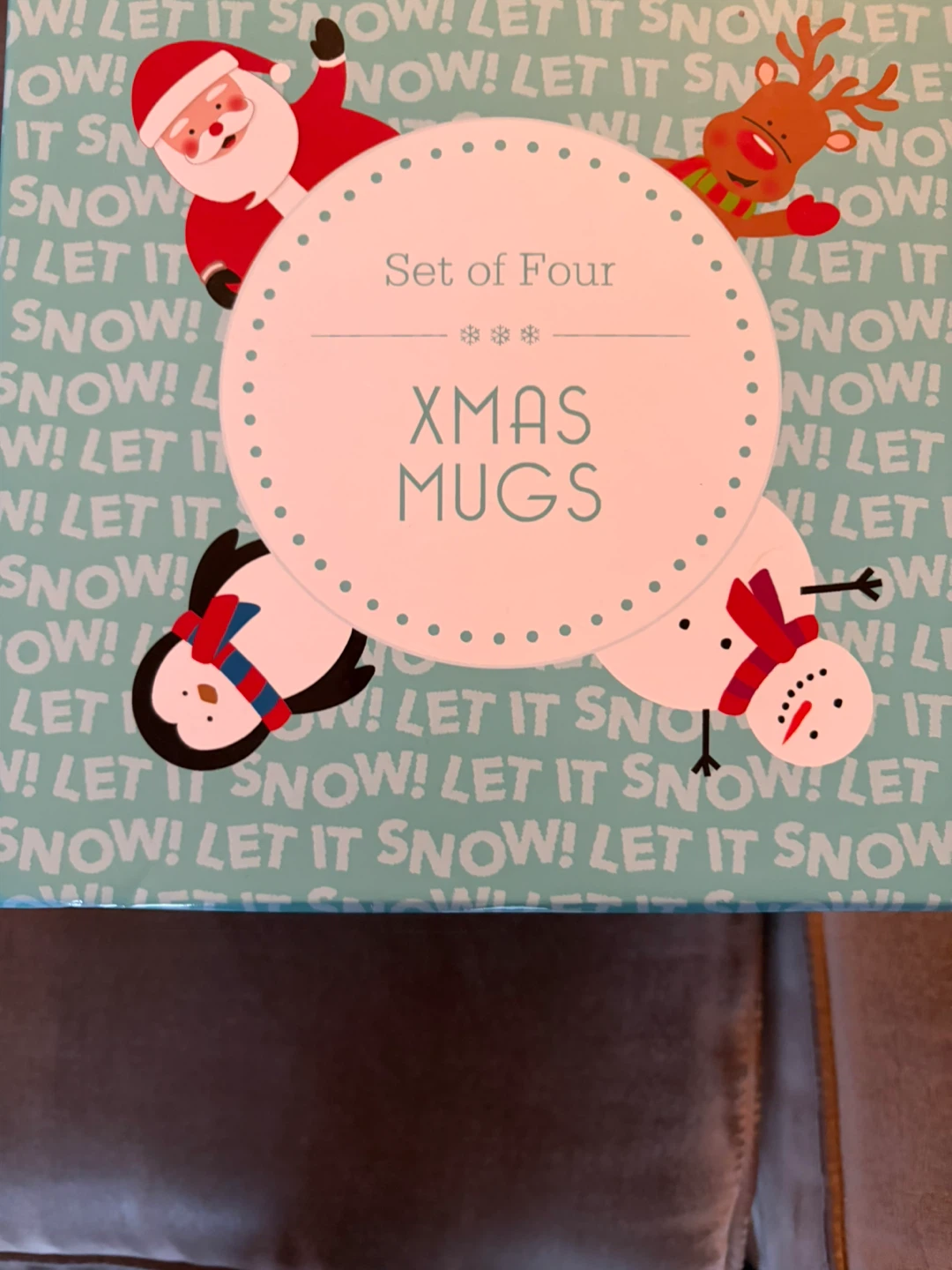 Set of 4 Christmas Mugs