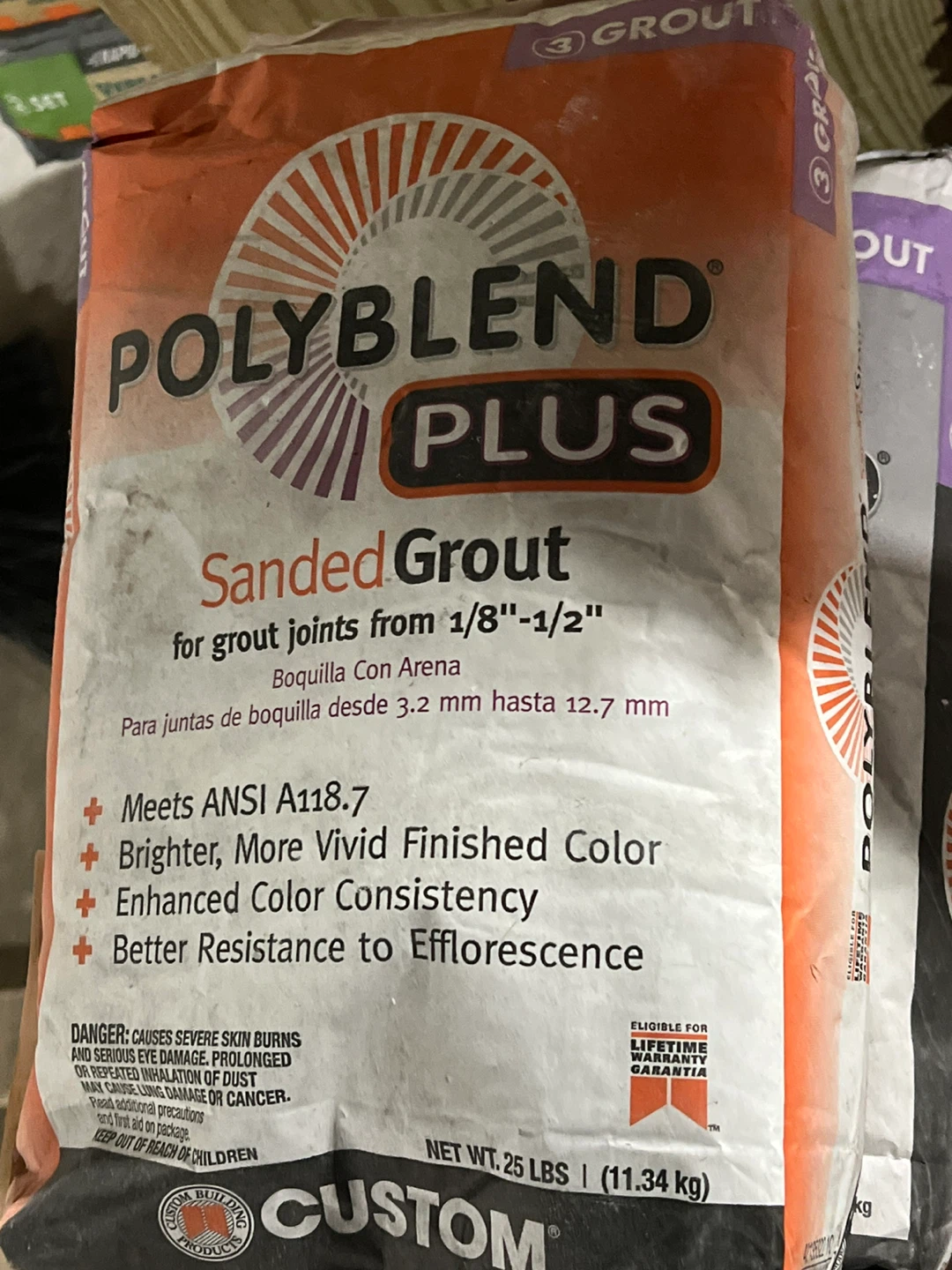 Polyblend Plus Sanded Grout Charcoal #60