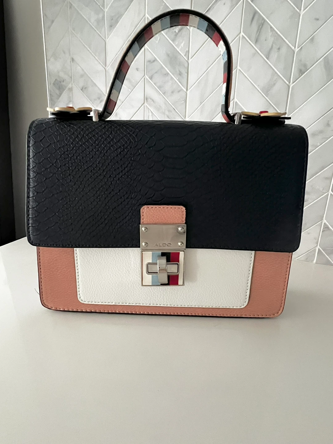 ALDO Colourblock Satchel Handbag