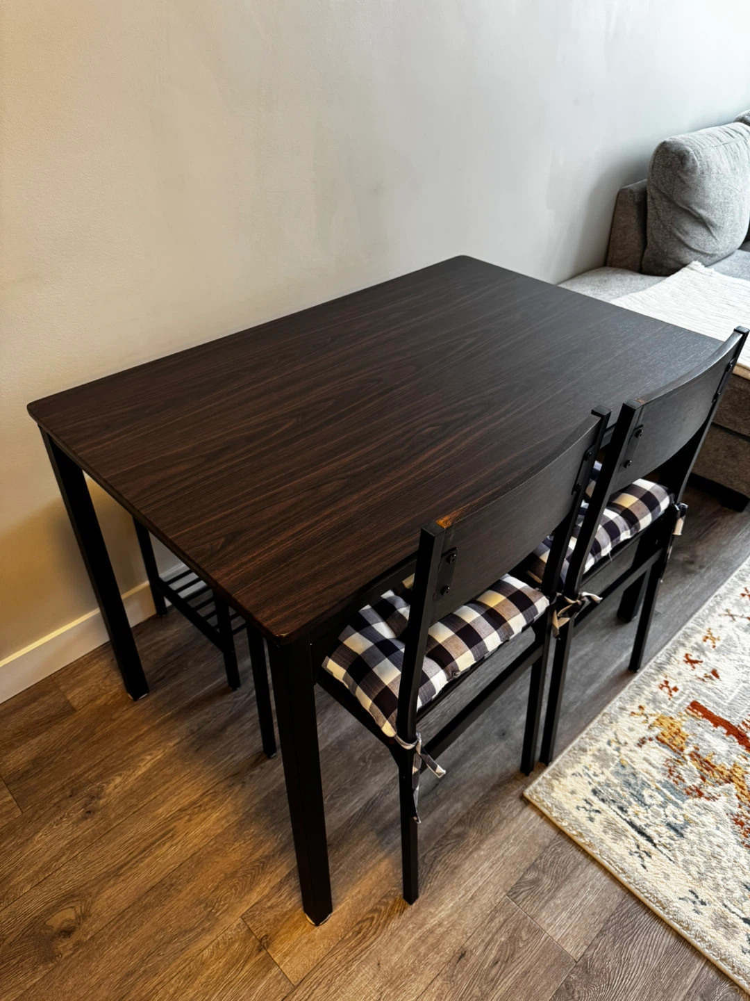 3-Piece Dining Set with Chairs and Bench