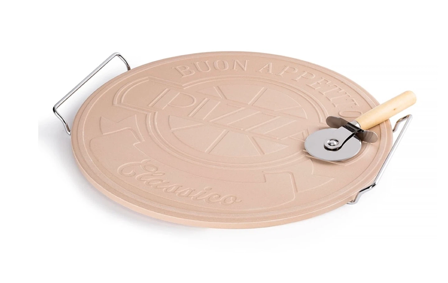 🌱 Brand New Thinkkitchen Classico Pizza Stone Set, 15" - Beige - photo 4