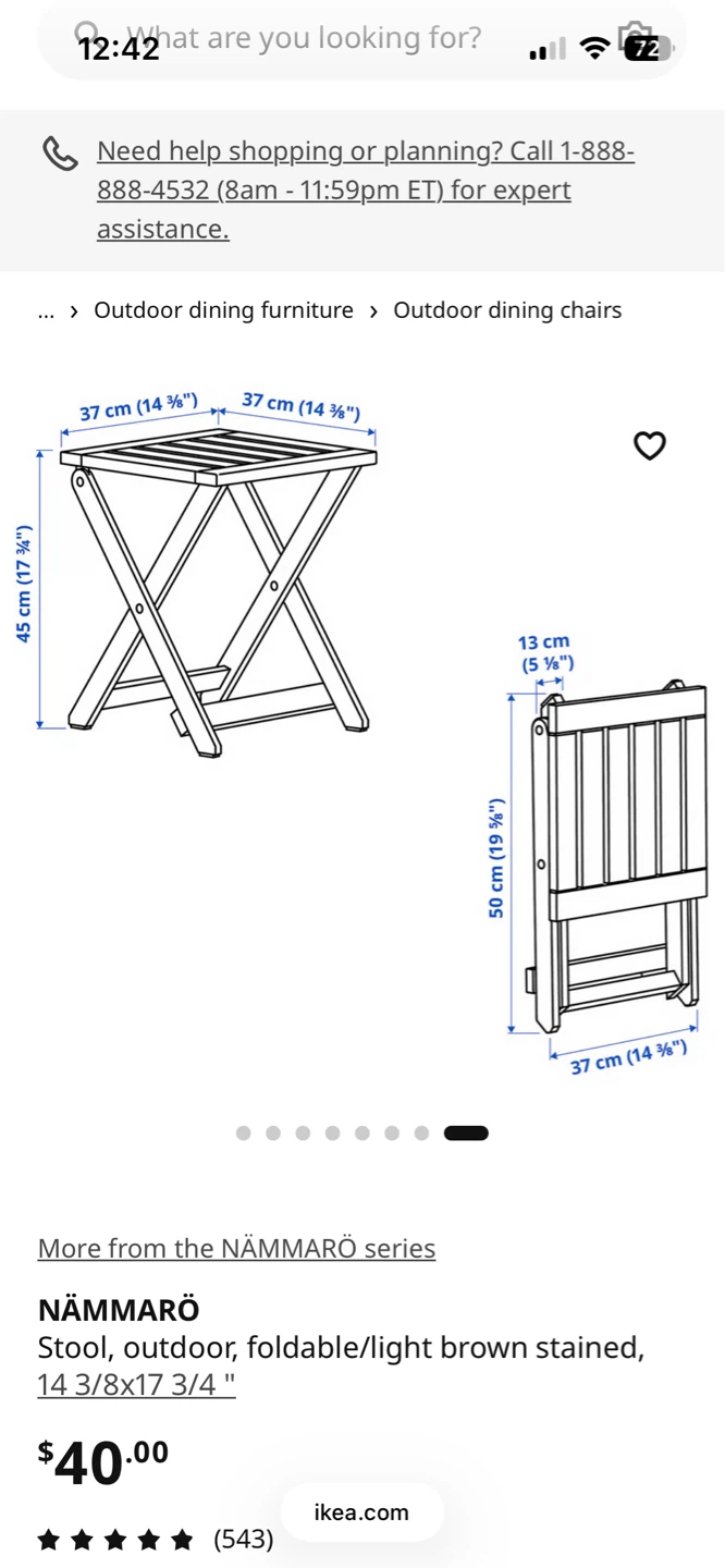 IKEA Folding table/ 2 chairs/ 2 stools - photo 5