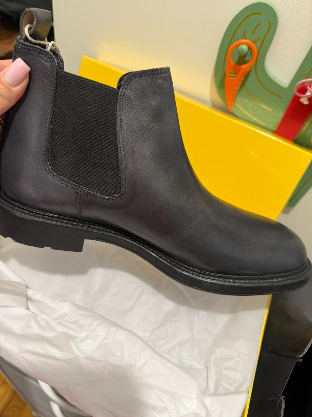 Antica Calzoleria Campana Ankle Boots - Charcoal - Size 9 - photo 2