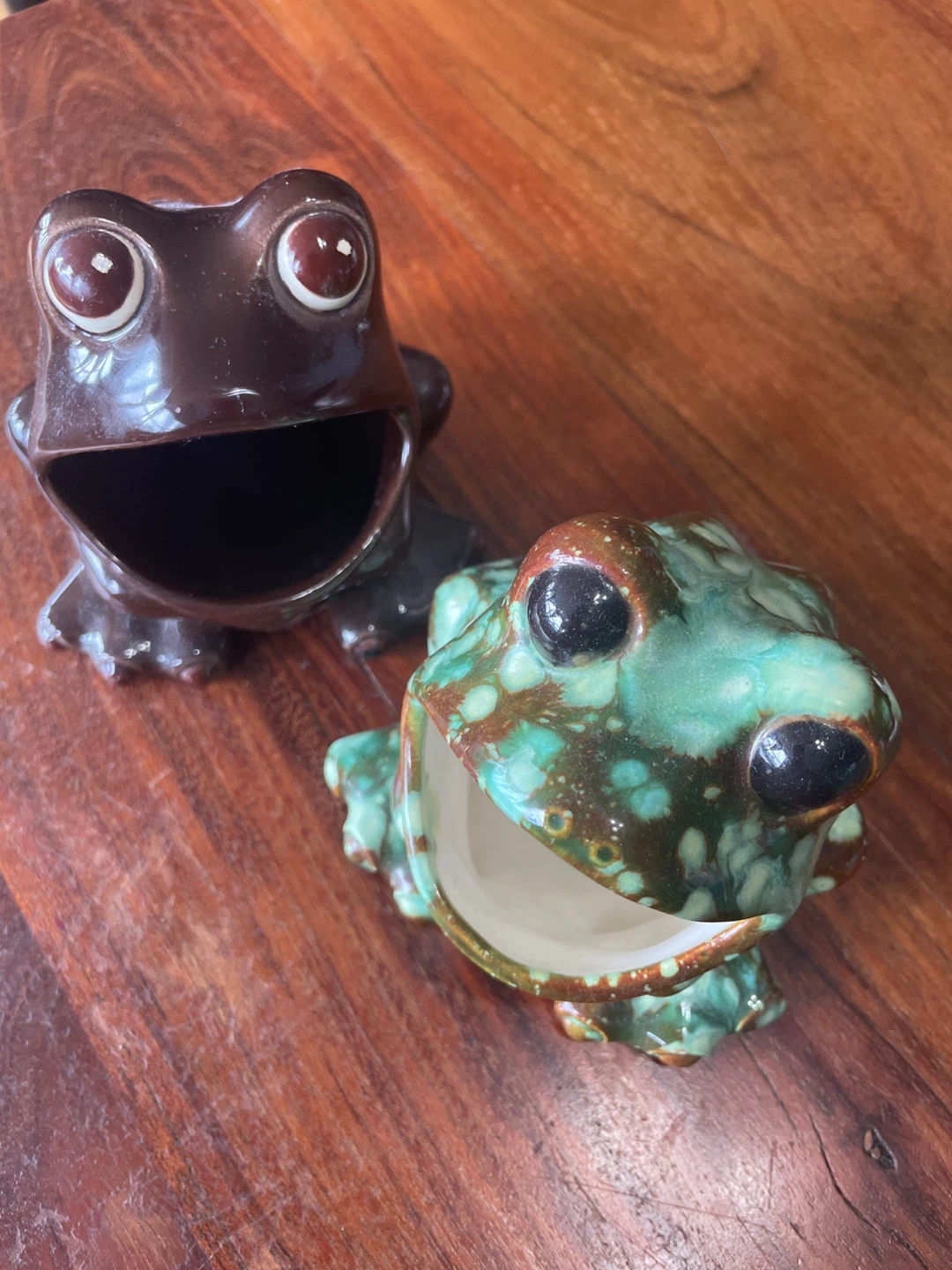 Ceramic Frog Planter/Holder - D. Angel 1978