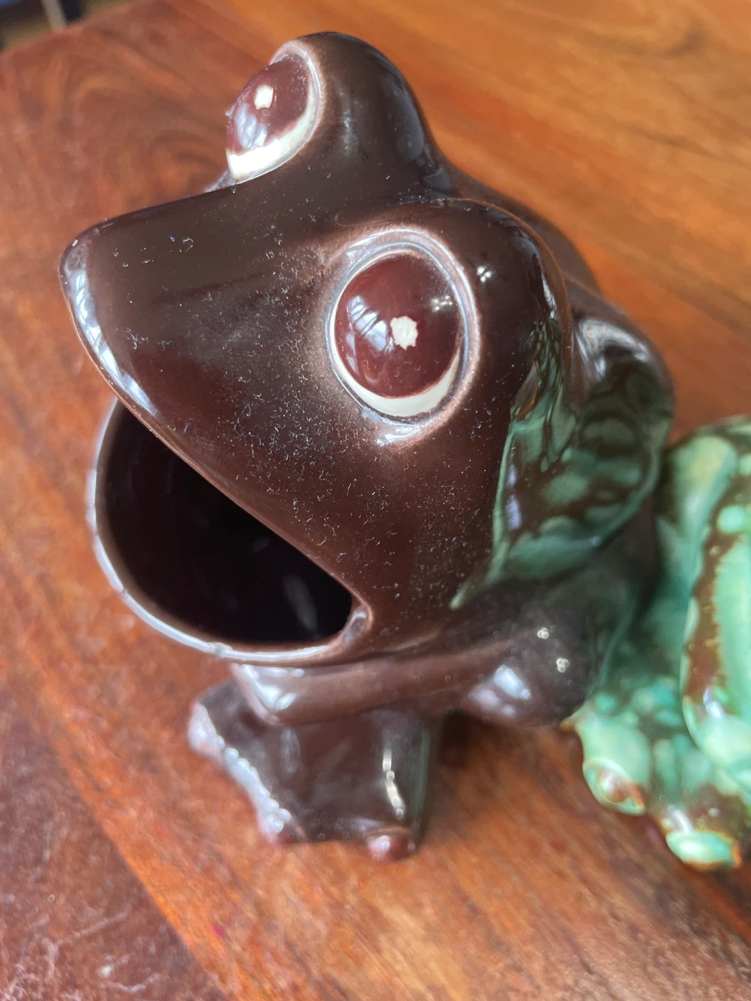 Ceramic Frog Planter/Holder - D. Angel 1978 - photo 2
