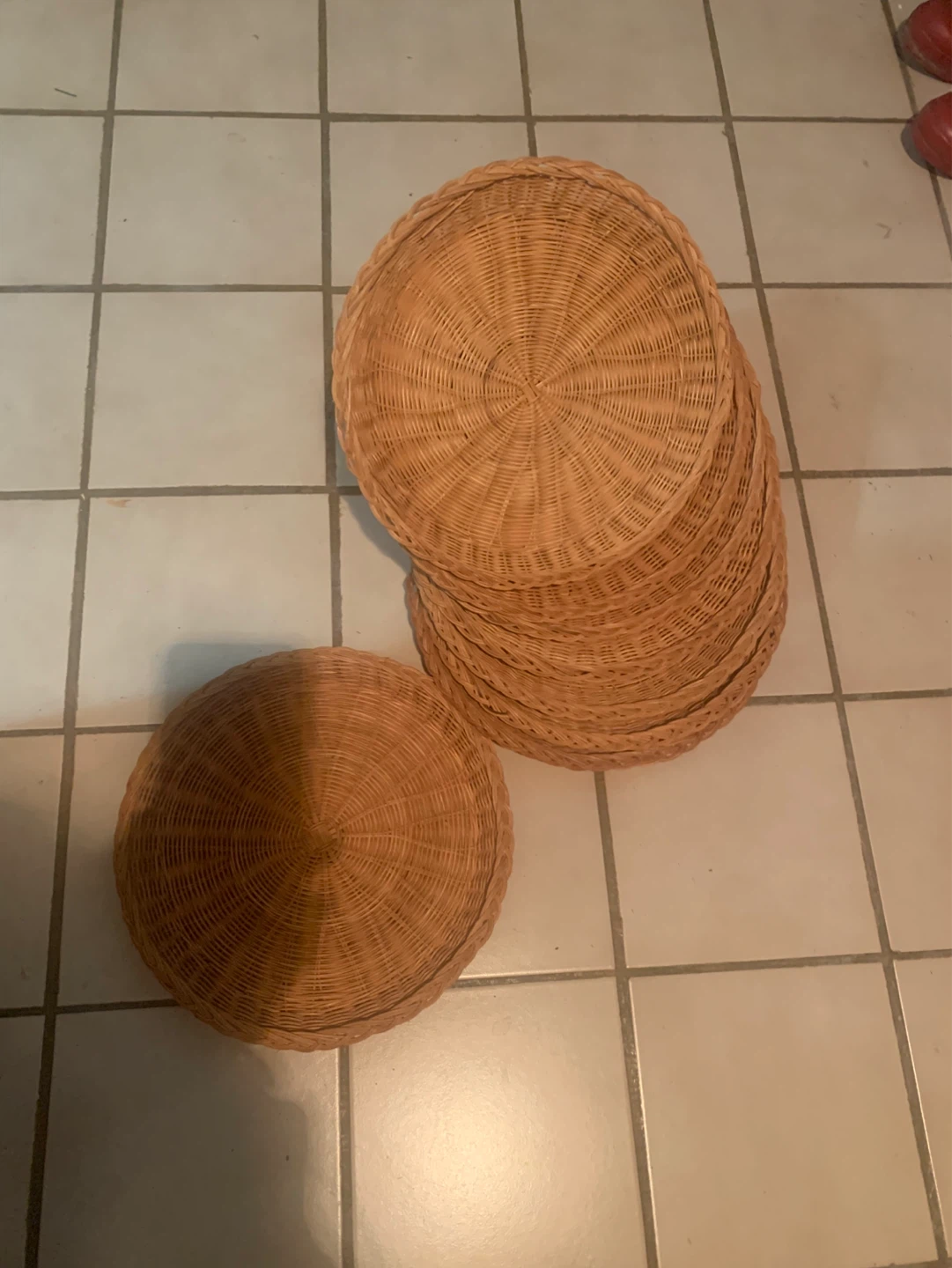 Woven Rattan Charger Plates  10 - photo 2