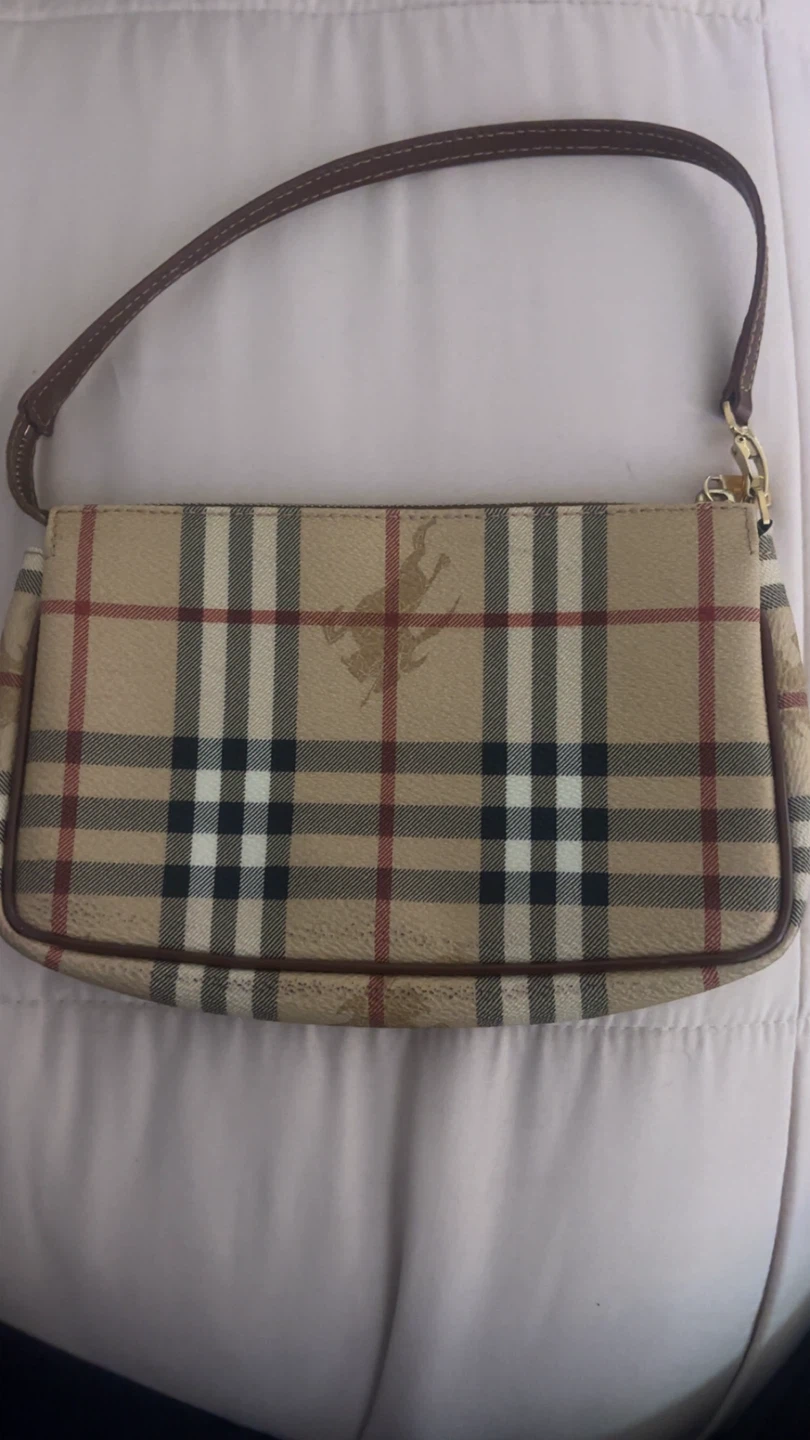 Burberry Nova Check Wristlet Pouch