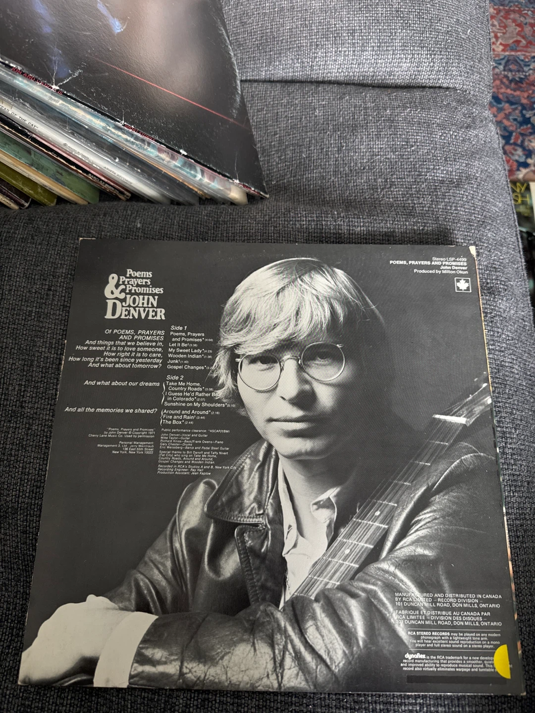 John Denver Poems, Prayers & Promises Vinyl Record - photo 2