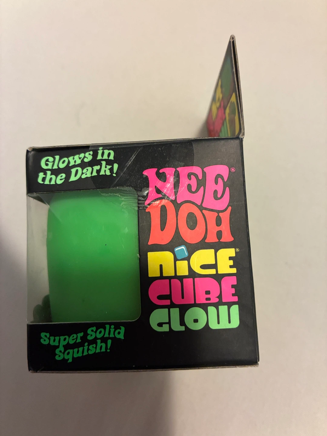 Nee Doh Nice Cube Glow Super Solid Squish Toy
