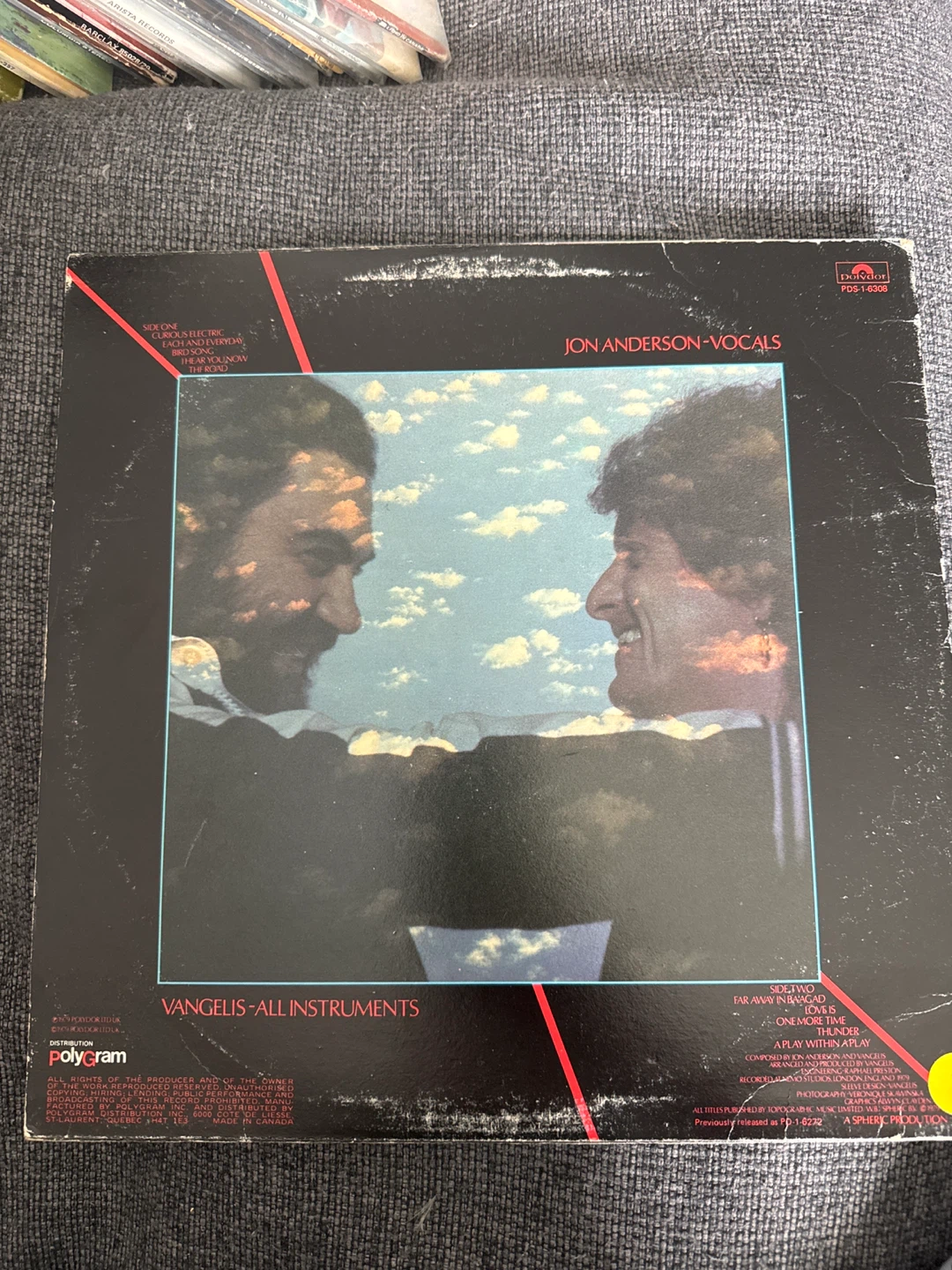 Jon and Vangelis - Short Stories Vinyl Record - photo 2