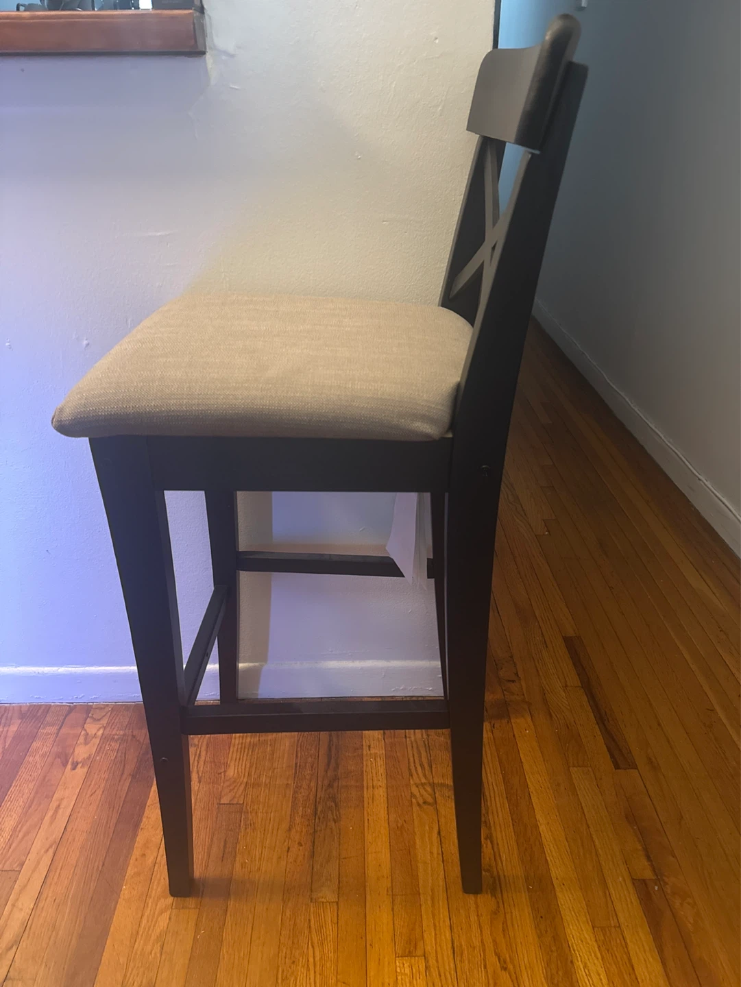 IKEA Bar Stool with Upholstered Seat - photo 2