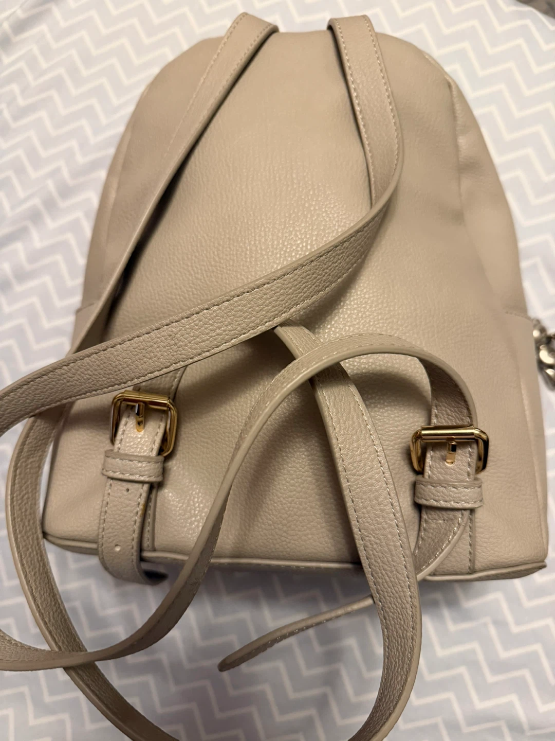 Tommy Hilfiger Women's Beige Leather Backpack - photo 3