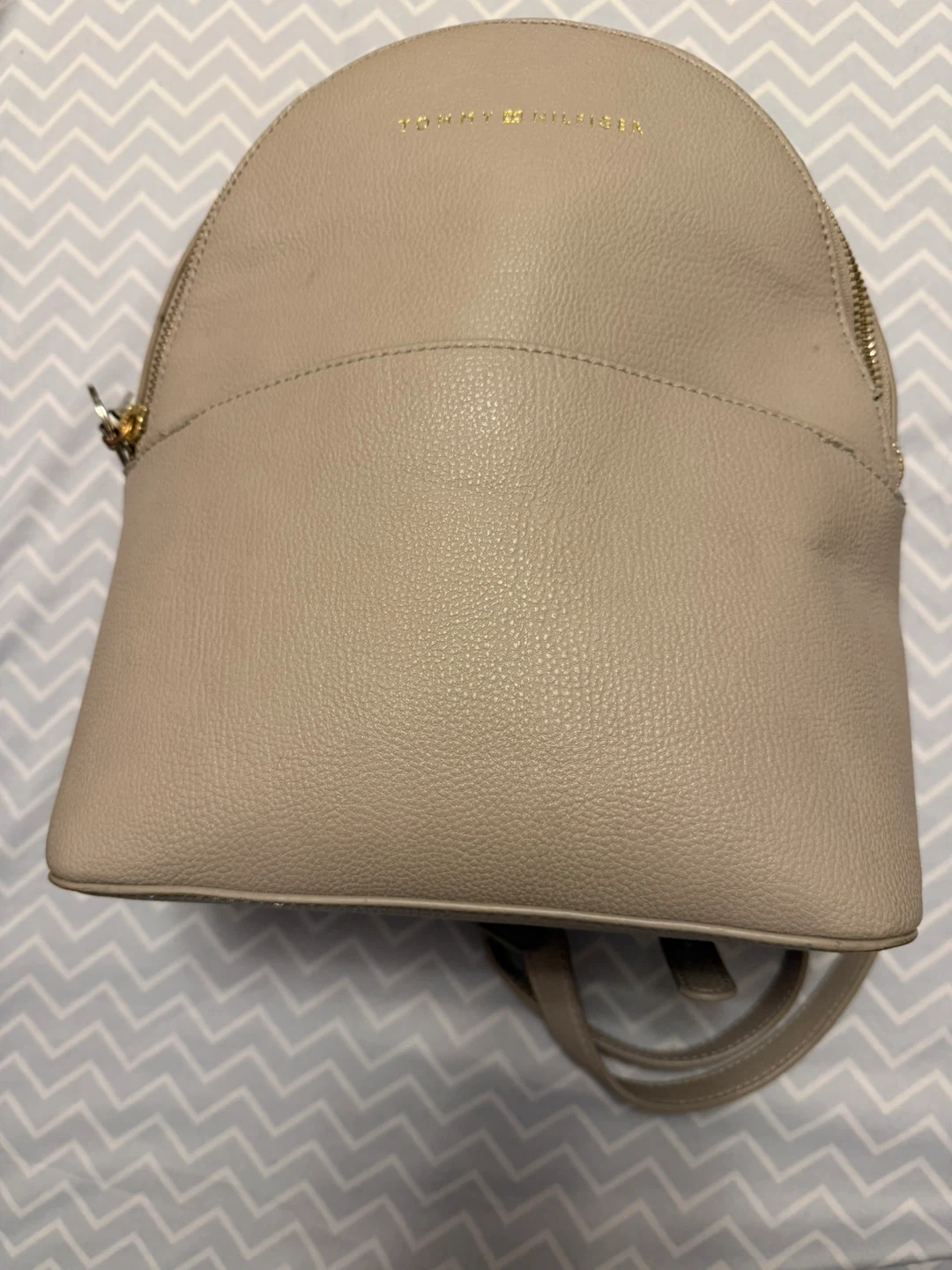 Tommy Hilfiger Women's Beige Leather Backpack - photo 4