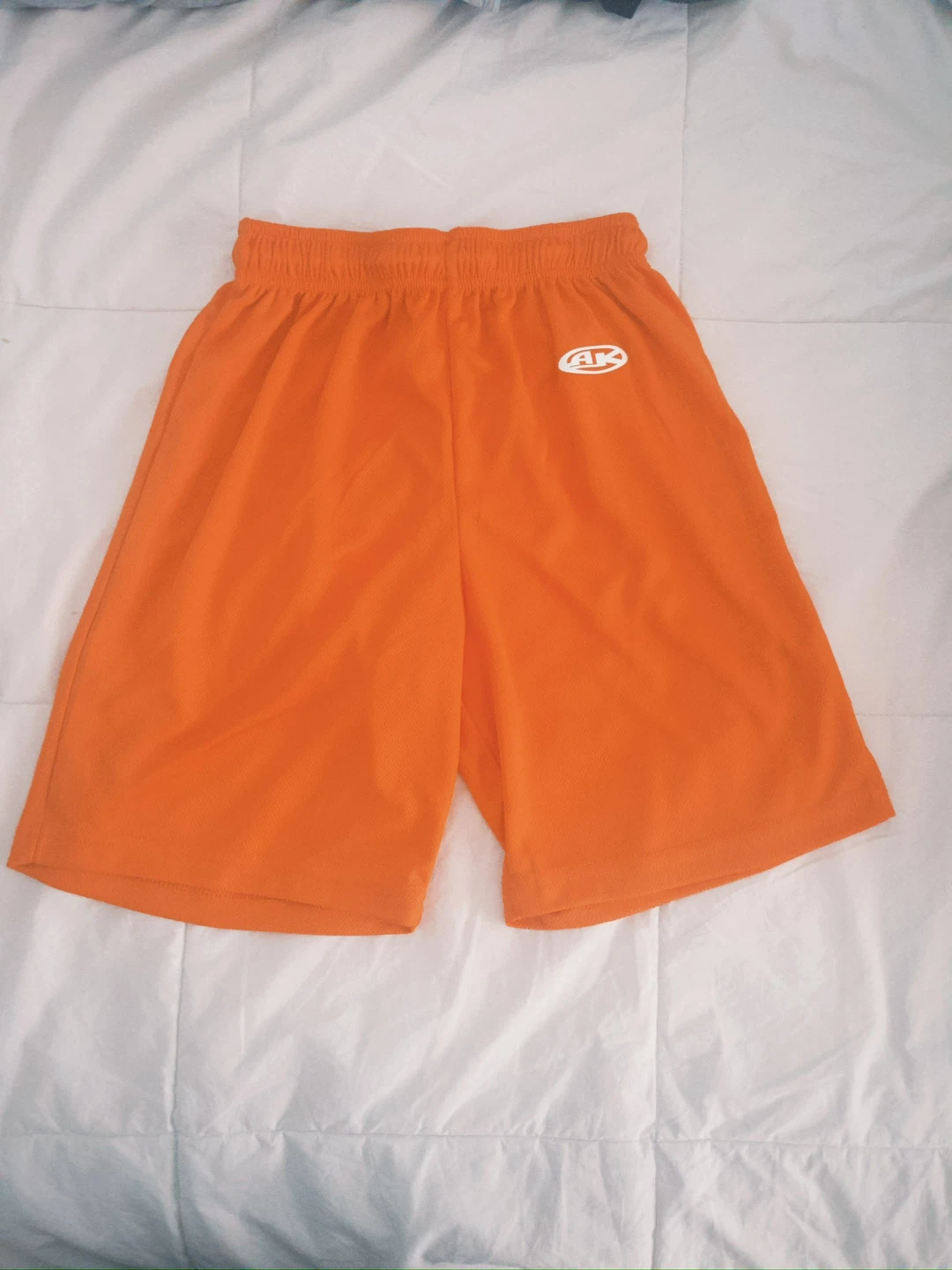 Orange Athletic Kid Shorts