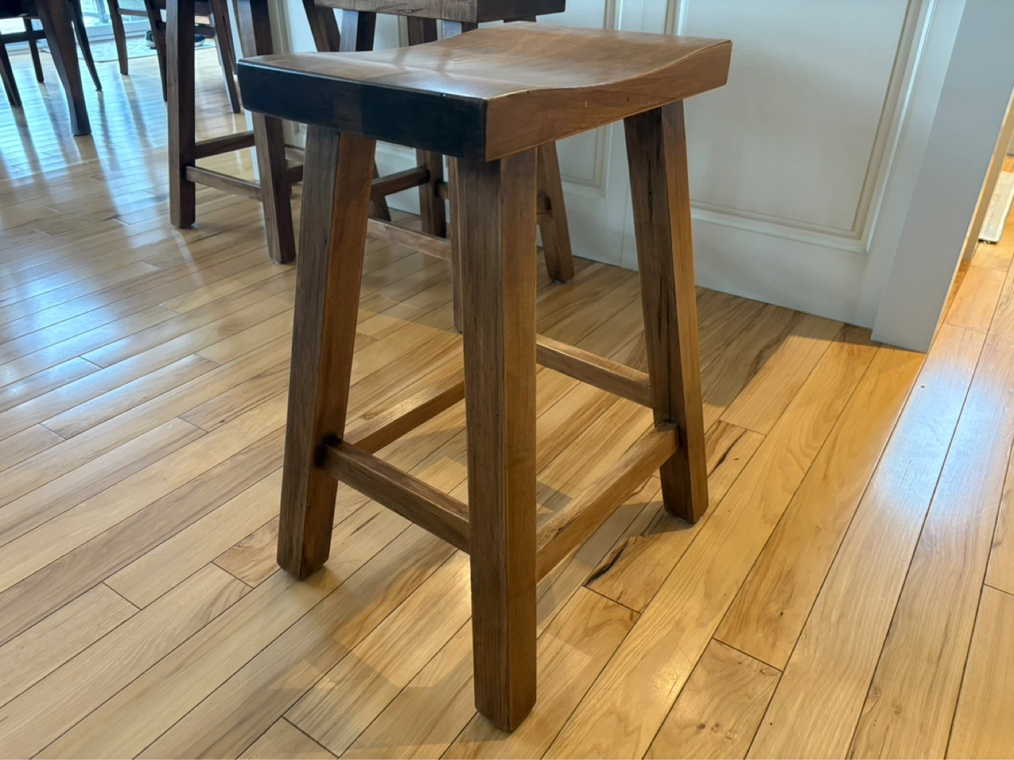 Solid Maple Bar Stools - photo 3