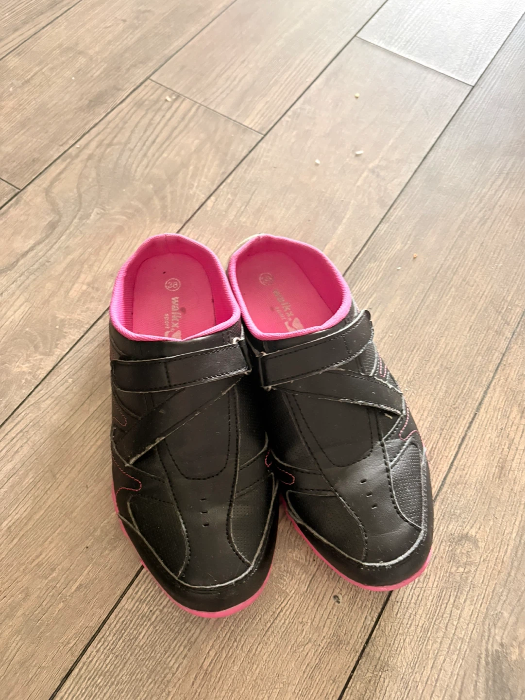 Women's Black Mules with Pink Accents Size 38 - photo 2