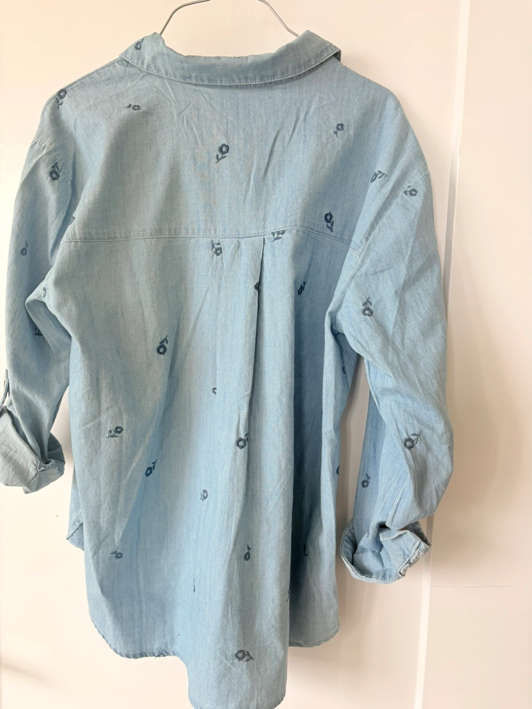 Brand new DENIM CO Chambray Button-Up Shirt - photo 2